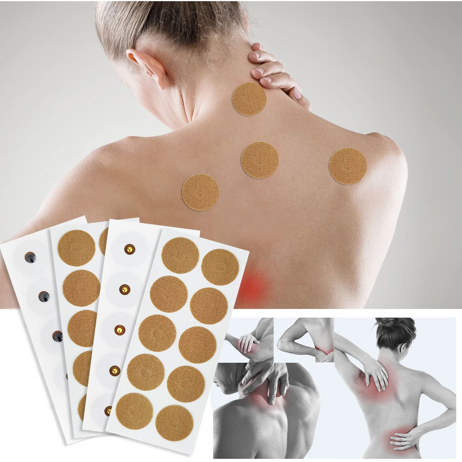 Magnetic Acupressure Patches, Spot Magnet Kit Contains 3000 Gauss 40 Magnets + 600 Gauss 40 Magnets