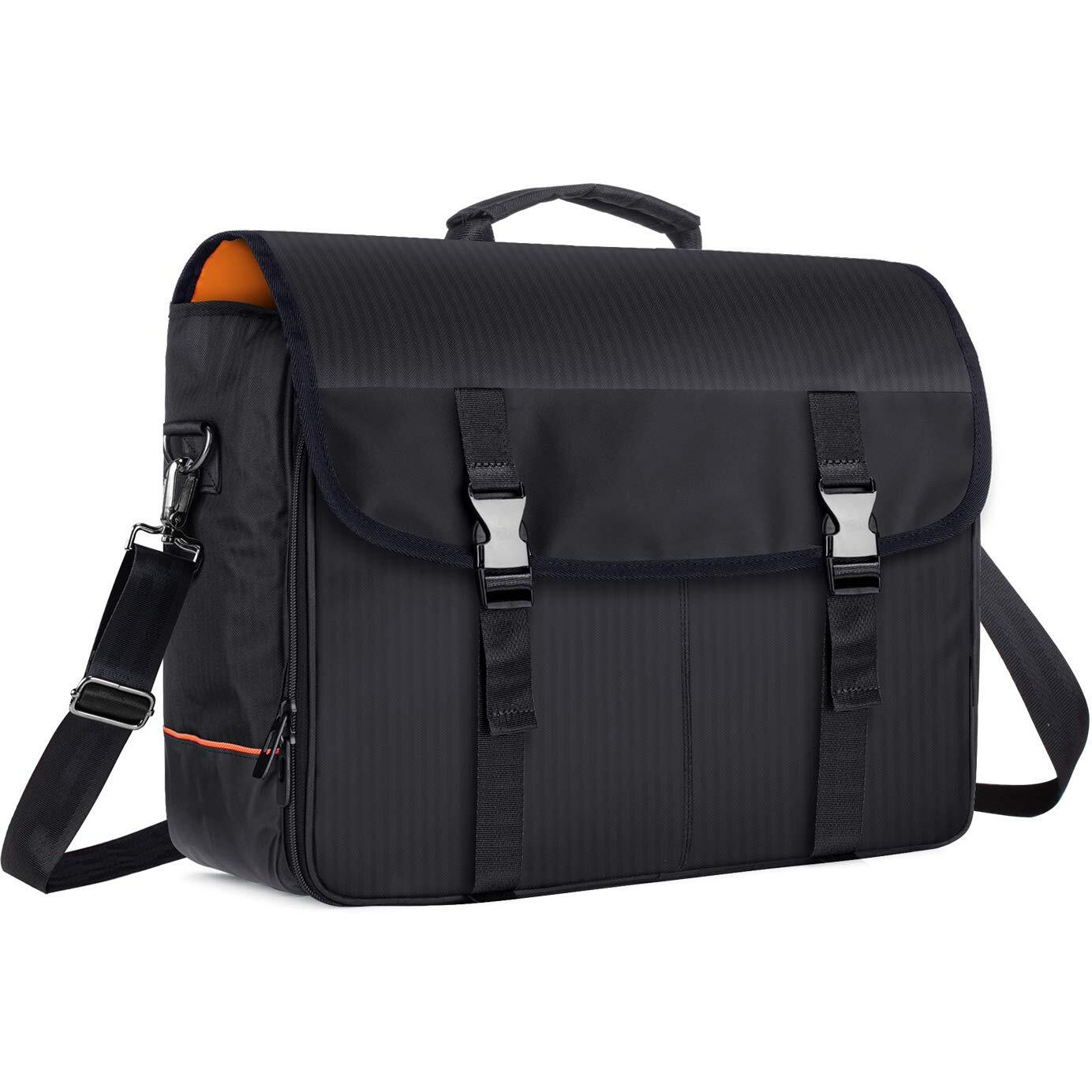 Curmio Bartender Bag, Travel Bag For Bar Tools Set, Bartender Kits Storage With Padded Compartments For Wine Bottles, Perfect For Home Indoor Outdoor Patio Party, Black (Bag Only)