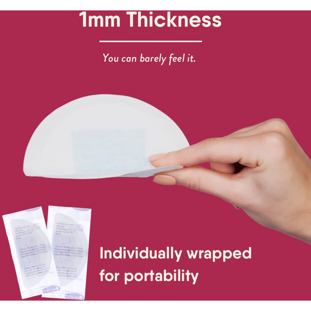 Naturebond Disposable Nursing Pads Ultra Thin Breastfeeding Breast Pads, Light, Contoured And Highly Absorbent. Highest Absorbency/Thinness Ratio 1Mm (120 Pads)
