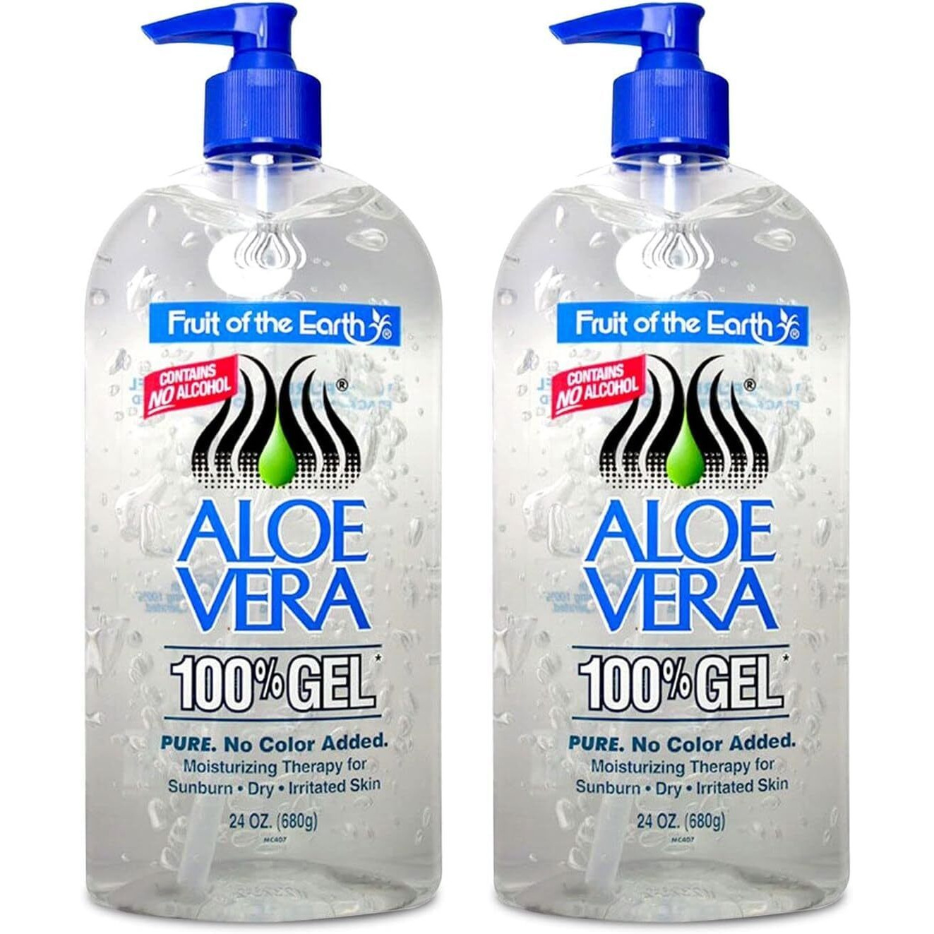 Fruit Of The Earth Aloe Vera 100% Gel With Tocopheryl Acetate, Dmdm Hydantoin, Tetrasodium Edta, Carbomer, Aloe Vera Gel, Triethanolamine, Diazolidinyl Urea, 24 Oz (2 Pack)