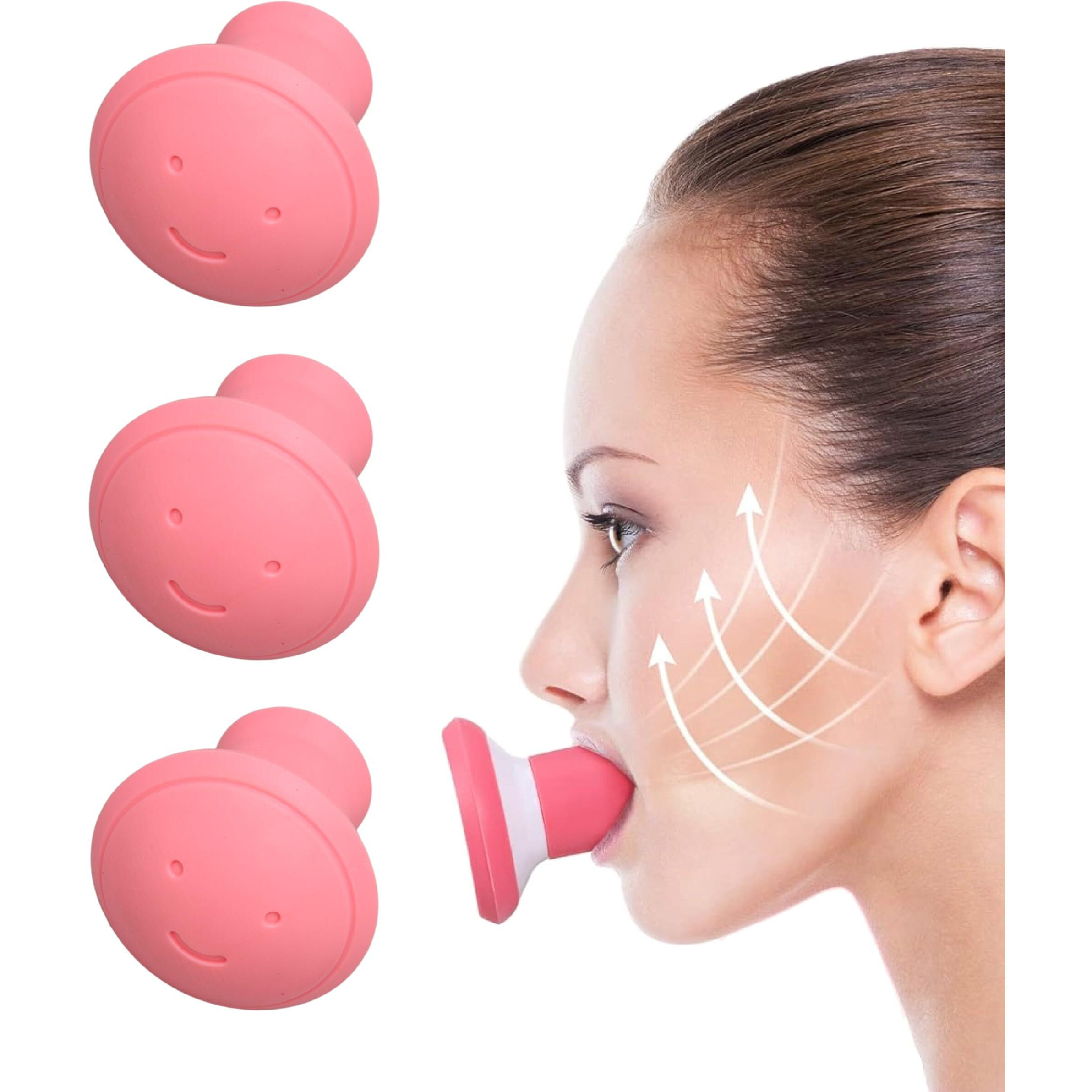 Face Exerciser, Facial Yoga For Skin Firming & Anti Wrinkle, Jaw Exerciser, Face Lifting V Shape Double Chin Exerciser, Face Slimmer Mouth Exercise Tool Breathing Exercise Device
