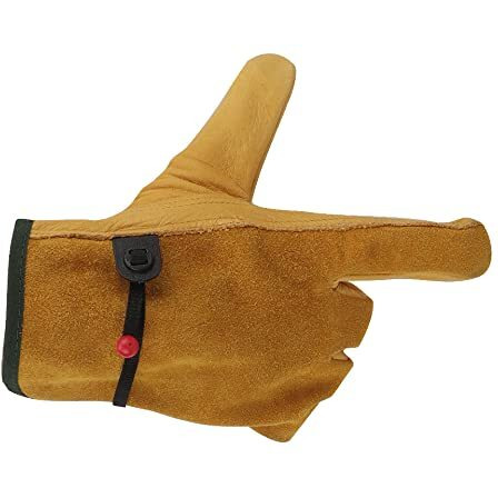 Tmzhistar Cowhide Leather Work Gloves For Men And Women,Gardening Gloves,Driving Gloves (Large)
