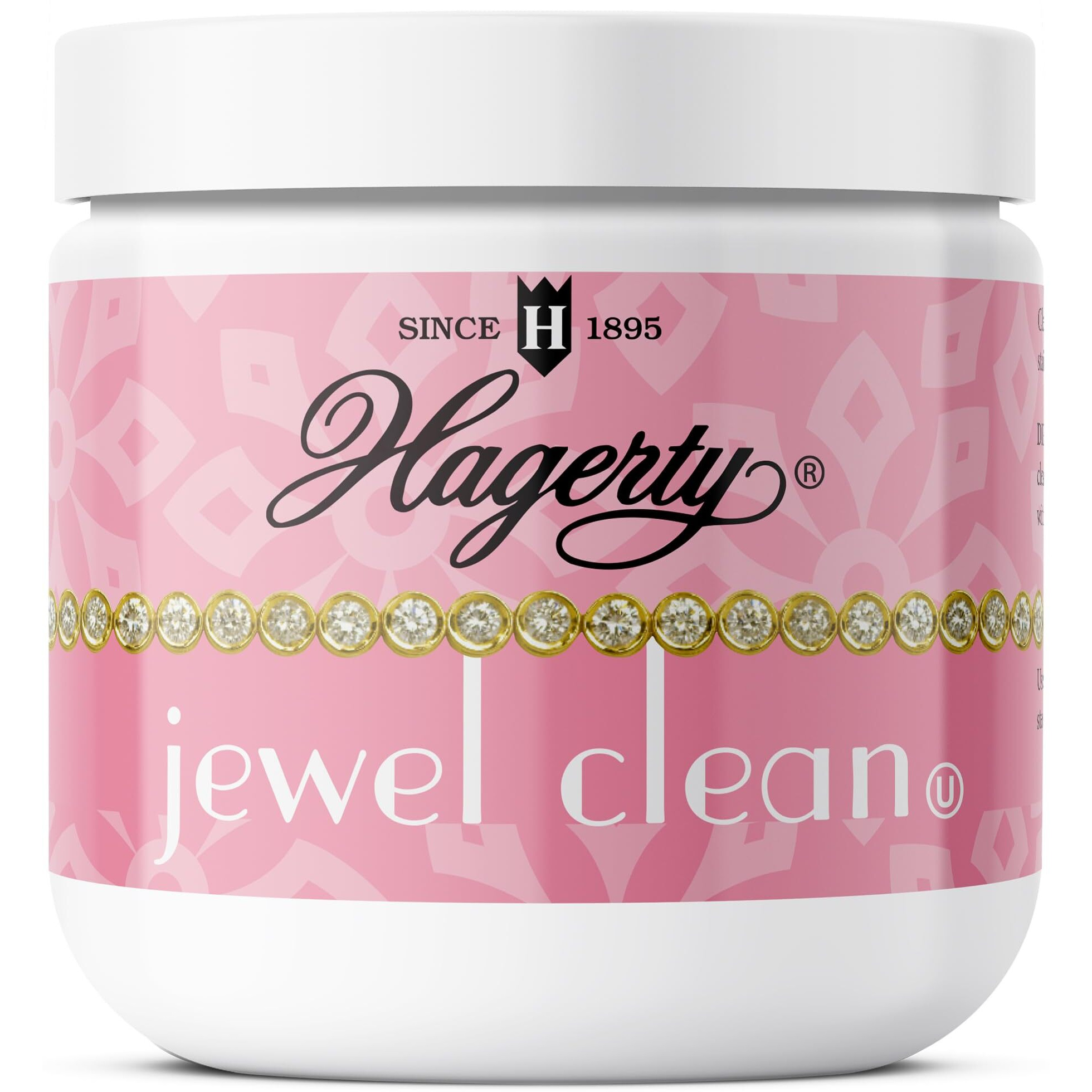 Hagerty Jewelry Cleaner - Professional Jewelry Cleaning For Diamonds, Gold, Platinum, Precious Stones And More - Kosher Certified Jewelry Cleaning Kit Includes Dipping Basket And Brush, 7 Oz
