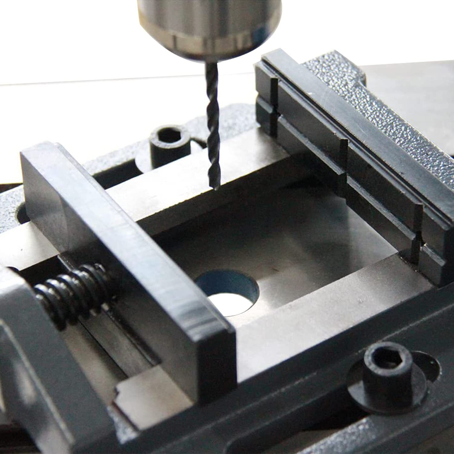 Kaka Industrial Drill Press Clamping Vice,Precise Drilling Press Vise (Bsm-100N)