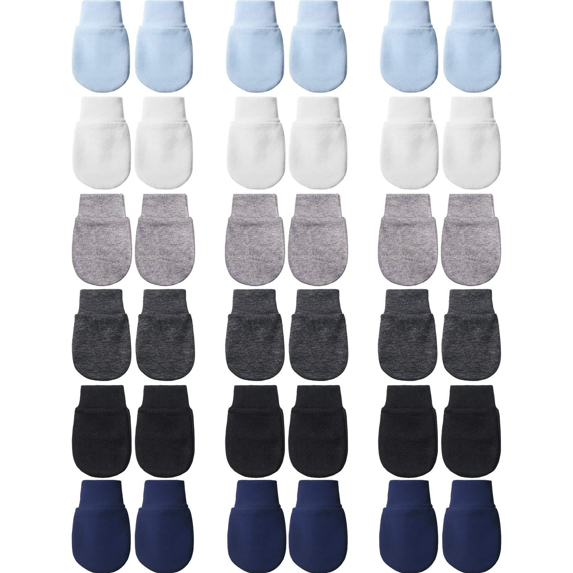 18 Pairs Newborn Baby Mittens Infant Toddler Gloves No Scratch Mittens Gloves For 0-6 Months Baby Boys Girls