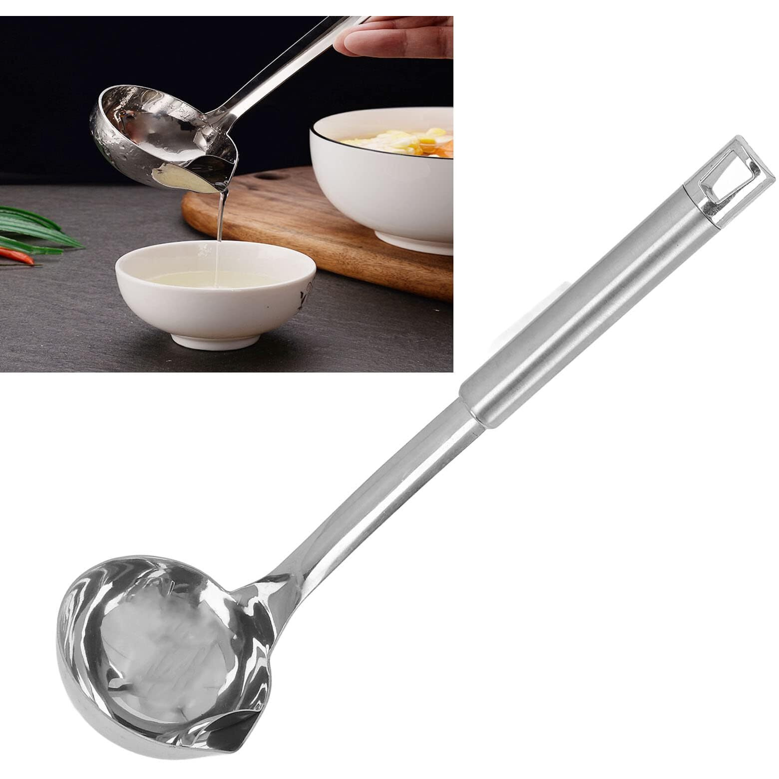 Canning Ladle, Stainless Steel Punch Punch Ladle With Pour Spout Metal Ladell Spoons Gravy Ladles Oil Soup Spoon Soup Ladle Serving Ladle Pouring Rim Canning Ladle For Kitchen Cooking Tool