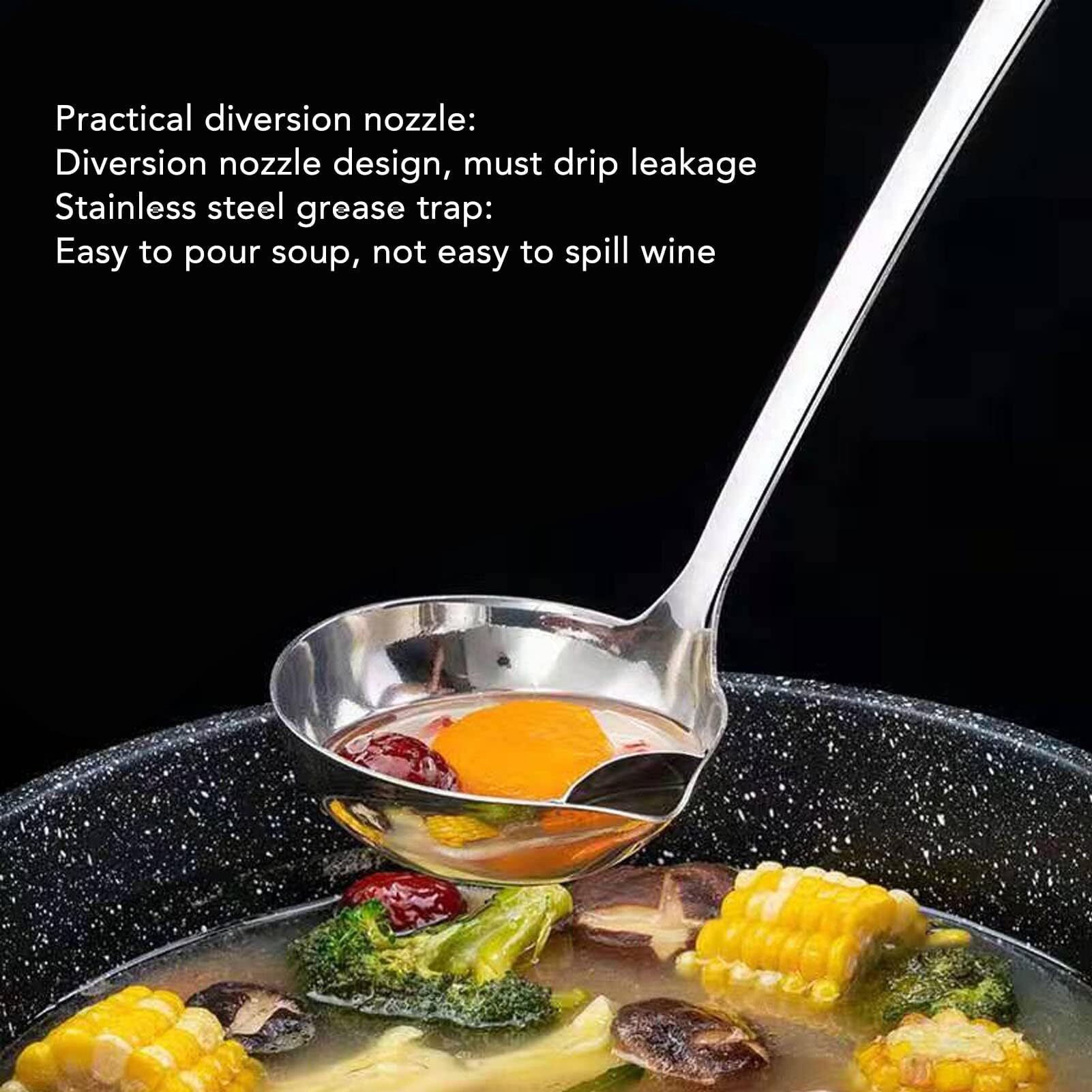Canning Ladle, Stainless Steel Punch Punch Ladle With Pour Spout Metal Ladell Spoons Gravy Ladles Oil Soup Spoon Soup Ladle Serving Ladle Pouring Rim Canning Ladle For Kitchen Cooking Tool