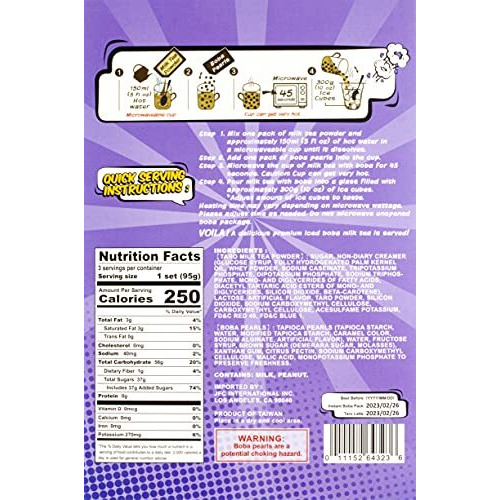 J-Basket Taro Tea Boba Kit, 10 Ounce