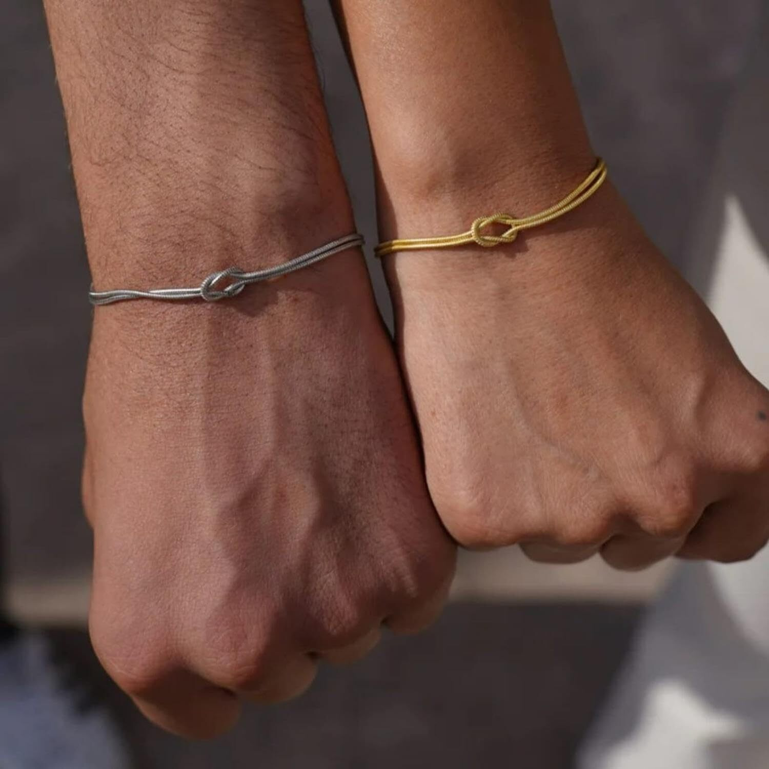 Love Knot Snake Chain Infinity Bracelet For Women 925 Sterling Silver Gold-Plated Bracelet Matching Bracelets For Couples Friendship Relationship Bracelet Valentine Christmas Gifts For Her Jewelry,