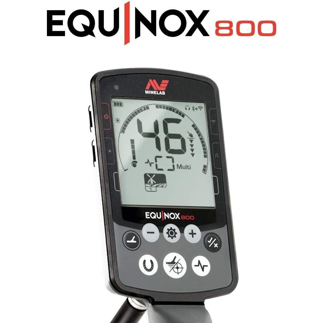 Minelab Equinox 800 Multi-Iq Metal Detector With Black Padded Carry Bag
