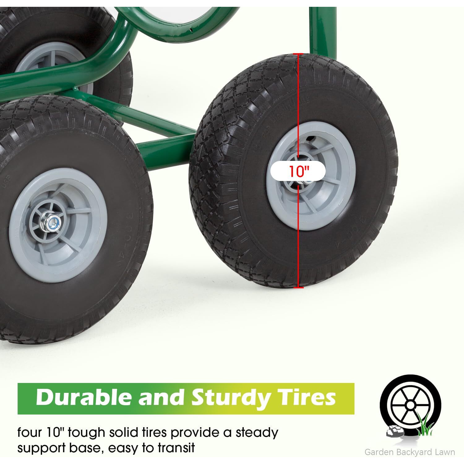 Garden Water Hose Reel Cart Tools Outdoor Yard Water Planting Truck Heavy Dutywater Planting