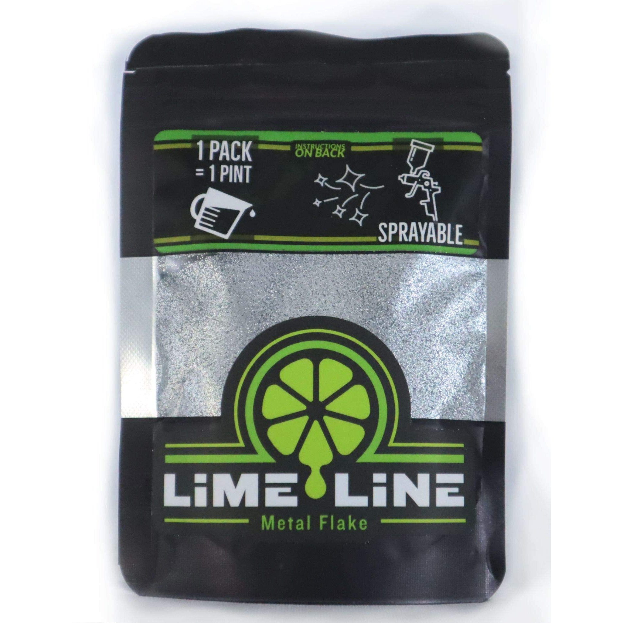 Lime Line Sprayable Automotive Metal Flake For Custom Paint