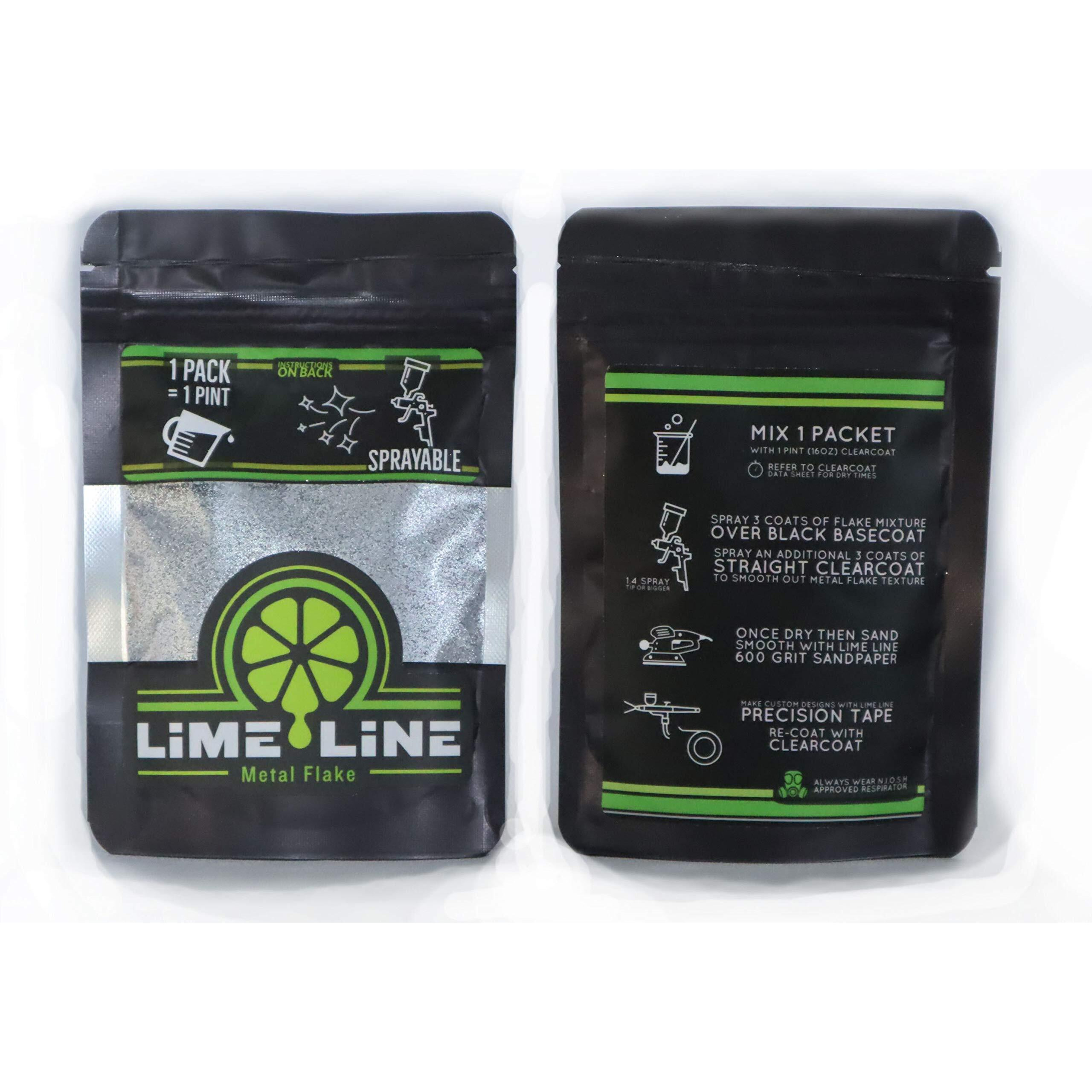 Lime Line Sprayable Automotive Metal Flake For Custom Paint