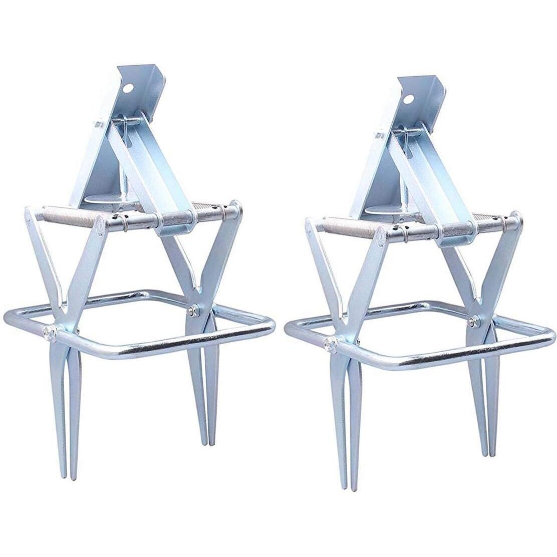 Marinebaby Easy Set Mole Eliminator Trap, Mole And Gopher Trap, Galvanized Steel Mole Trap, Sliver Color 2Sets