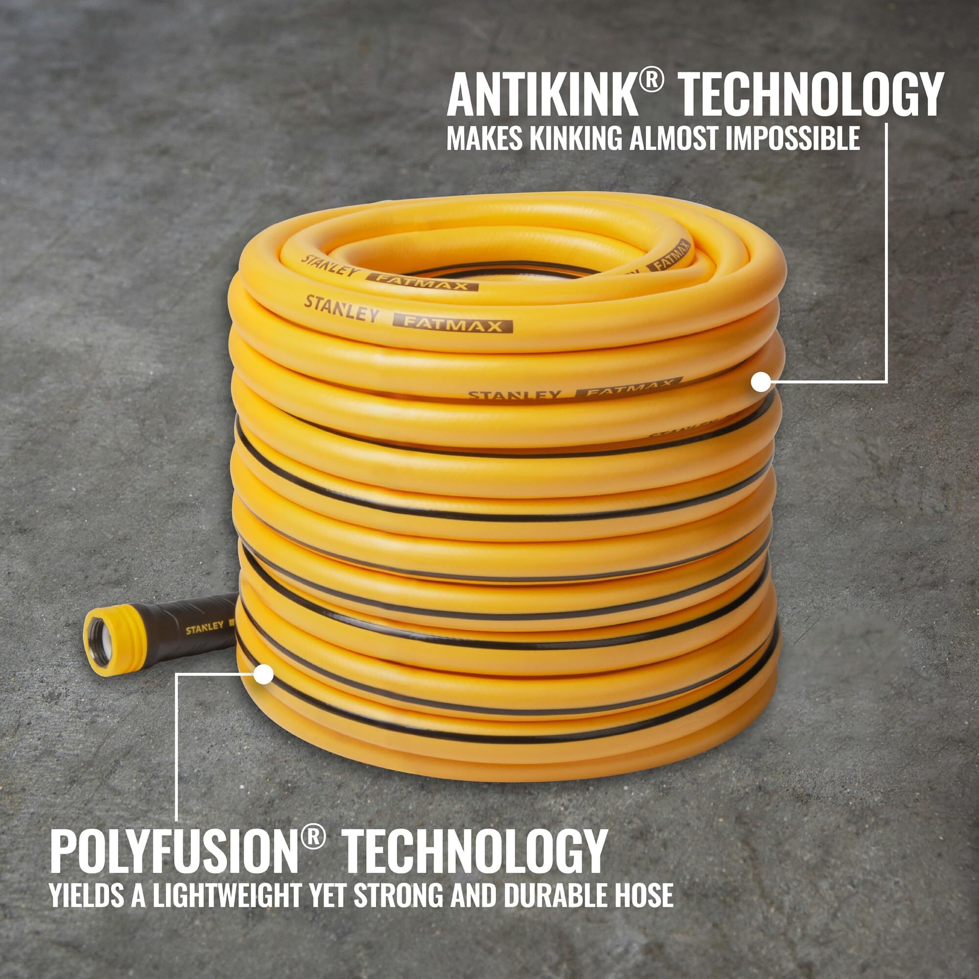Stanley Garden Bds6652 Stanley Fatmax 5/8 X 100 Garden Hose, 100-Ft, Yellow