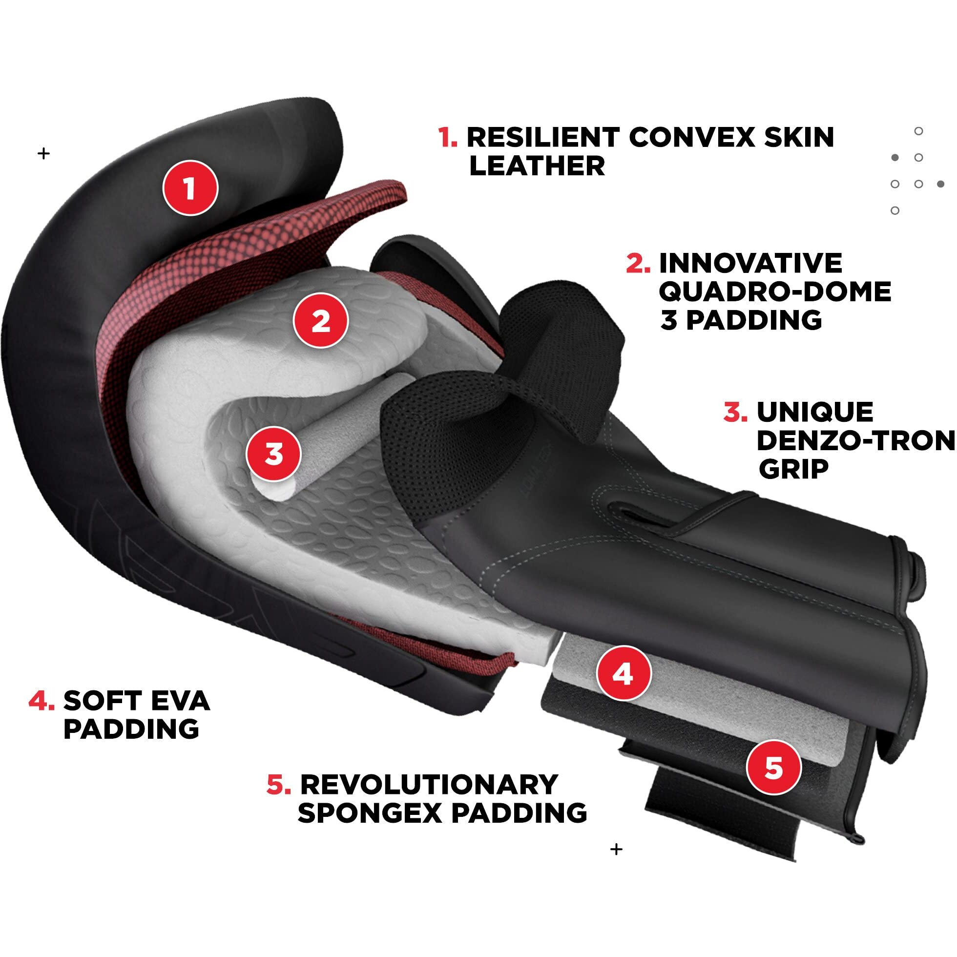 Rdx Boxing Gloves Men Women, Pro Training Sparring, Maya Hide Leather Muay Thai Mma Kickboxing, Adult Heavy Punching Bag Gloves Mitts Focus Pad Workout, Ventilated Palm
