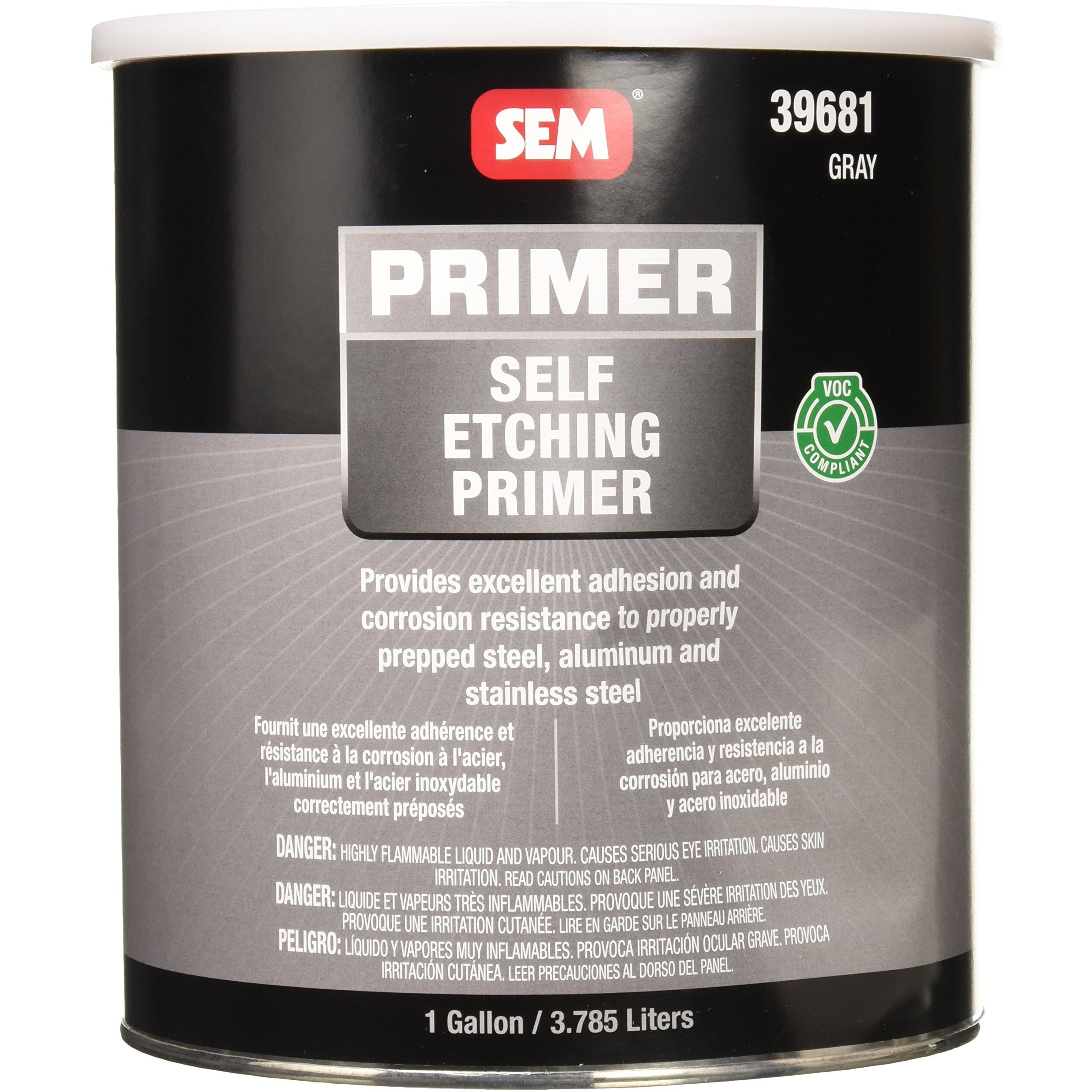 Sem 39681 Voc Grey Self Etching Primer - 1 Gallon