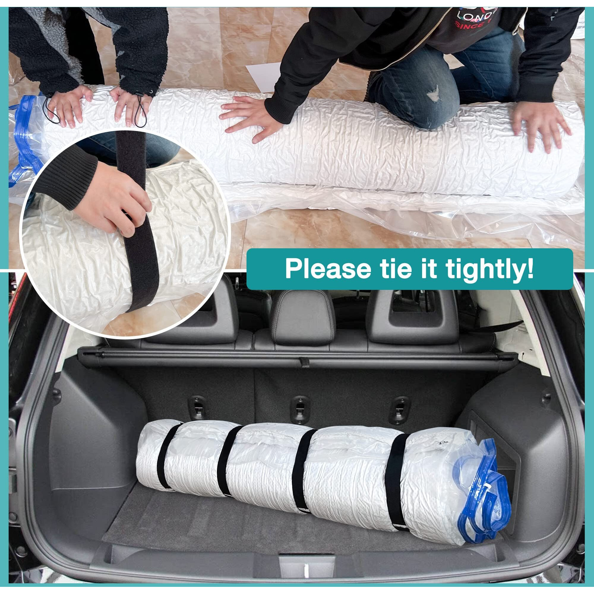 Queen Full Mattress Storage Vacuum Bag For Moving Storage, For Memory Foam Latex Mattress Thick And Tear Resistant
