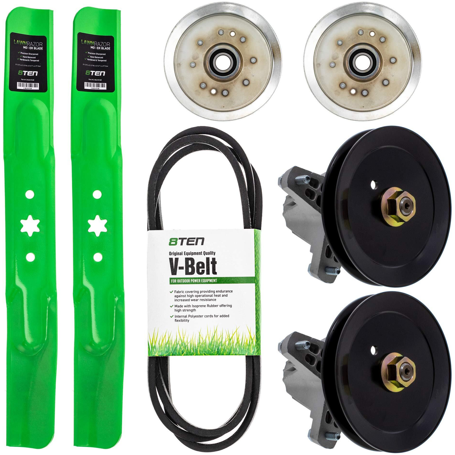 8Ten Deck Rebuild Kit For Mtd Craftsman 42 Inch T1000 T1200 T1400 Blade Belt Spindle Idler