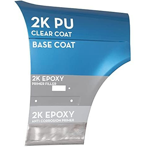 Car-Rep 2K Polyurethane Clear Coat With Wise 2K Technology, High Gloss, Easy Application, Unlimted Pot Life, 11Oz Aerosol Can