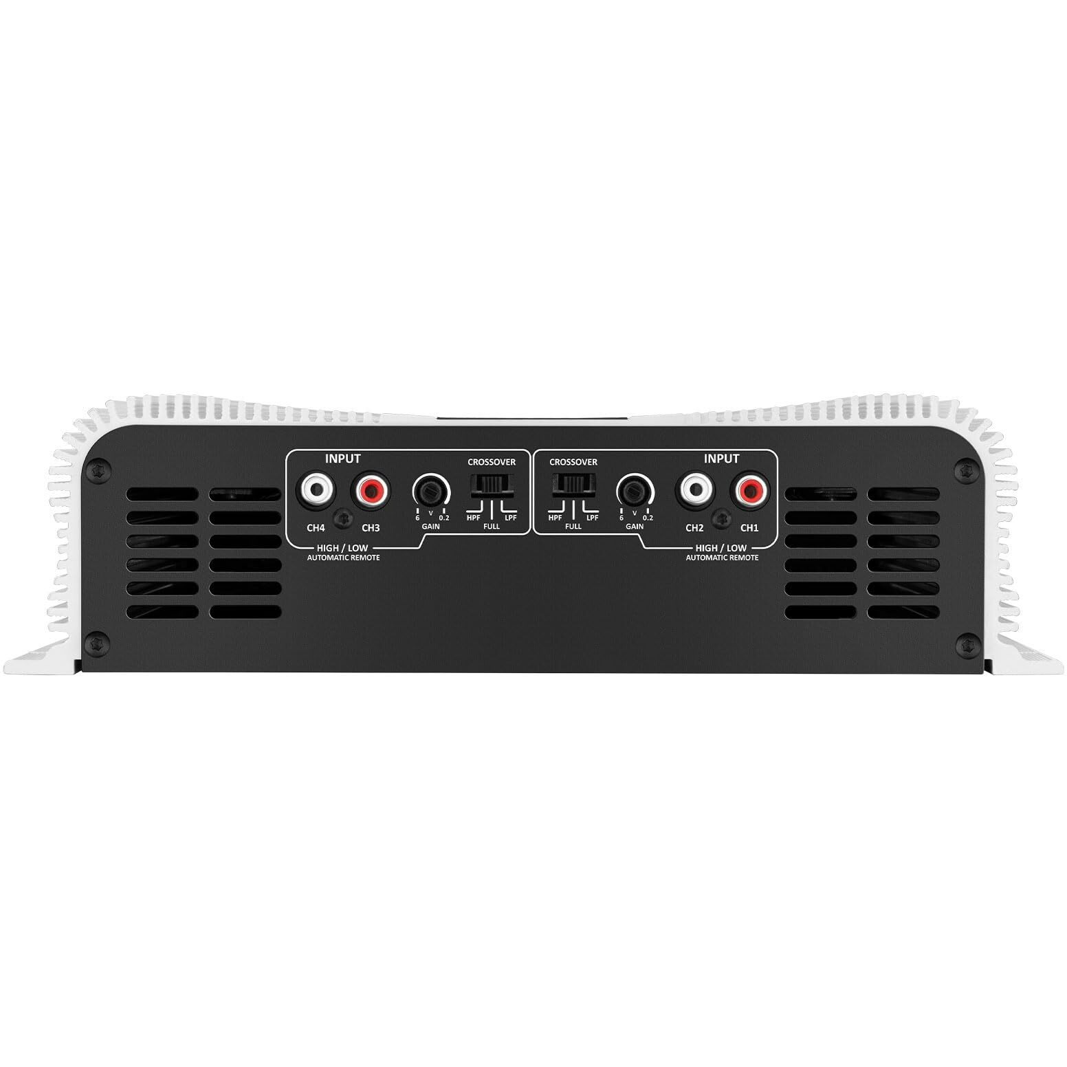 Taramps Ds 2000X4 2 Ohms 2000 Watts Rms 4-Channel 500X4 Watts Rms, Class D Full Range, Crossover High / Low Pass Fixed Bridgedable Car Audio Amplifier