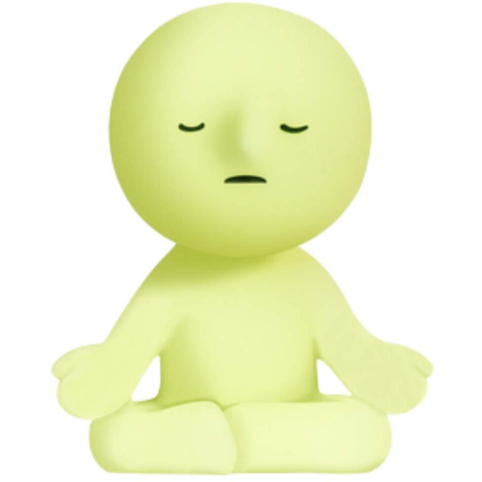 Smiski Dreams Glow In The Dark Figure, Yoga Series, Random Style, 1 Pack