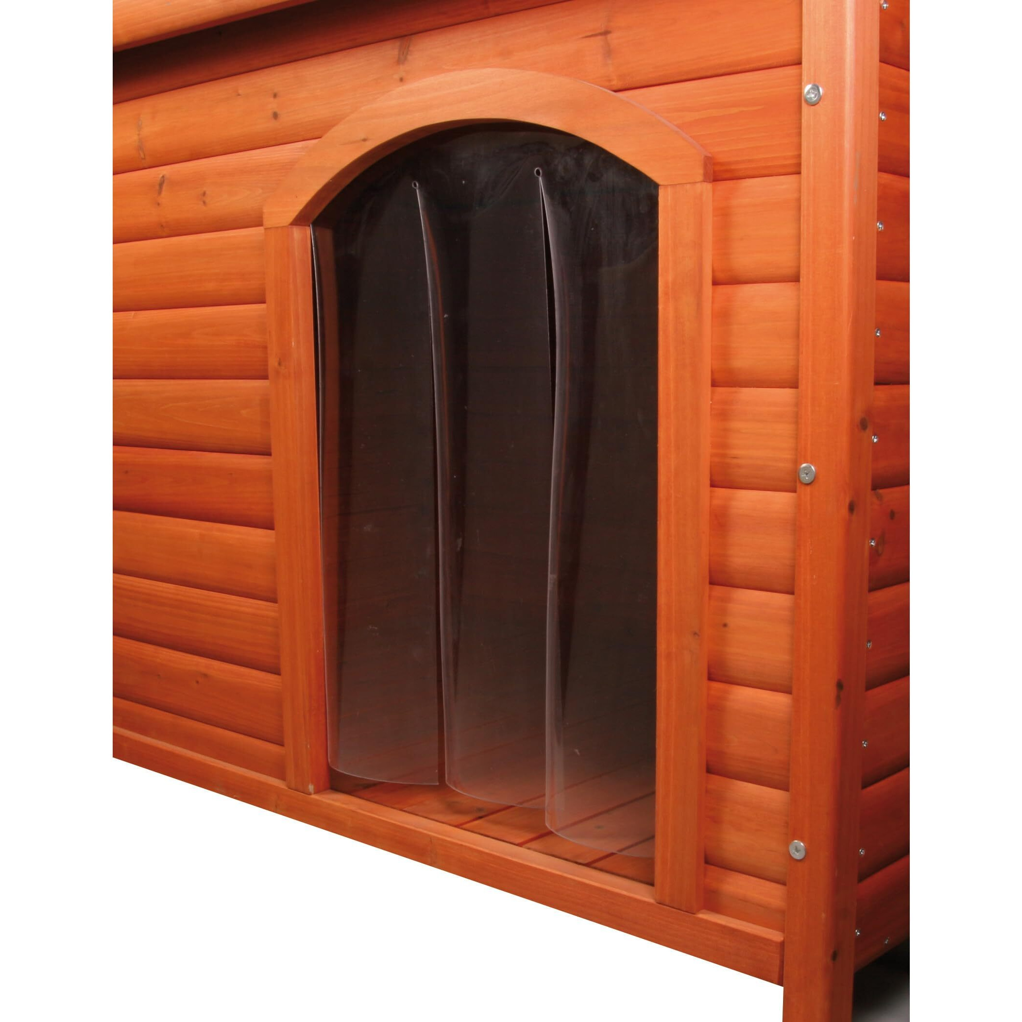 Trixie Natura Vinyl Dog Door Flap, Fits 14.75 X 21.5 In Dog House Opening, Replacement Doggie Door Flap, Clear Plastic