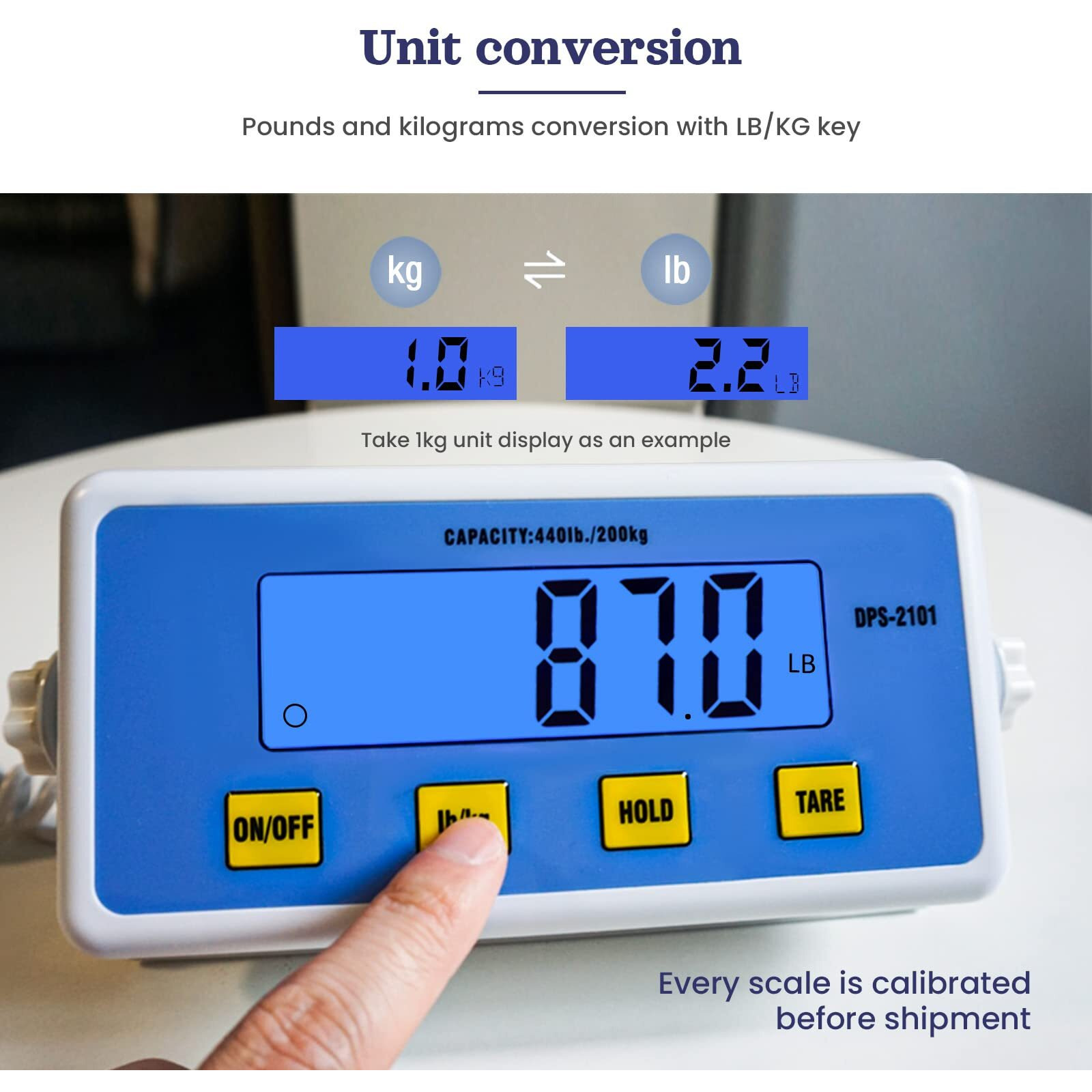 Tetuga Medical Scale - Heavy Duty 440 Lb High Capacity Wrestling Scale For Body Weight With Easy To Read Lcd Display Physician Scale, Professional Medical Grade Scale For Doctor Home Gym Office