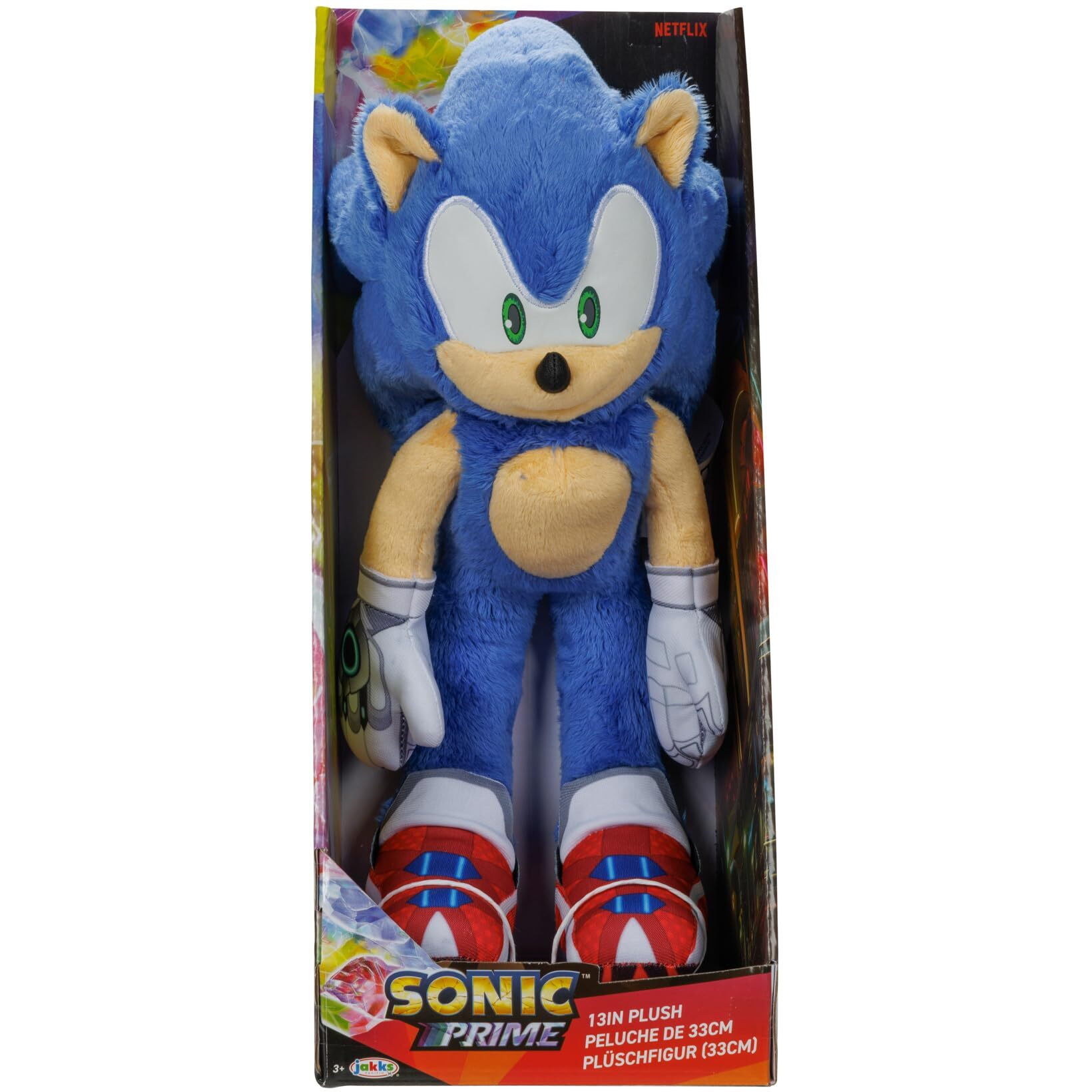 Sonic The Hedgehog Sonic Prime 13 Inch Plush Figure Doll Stuffed Animal