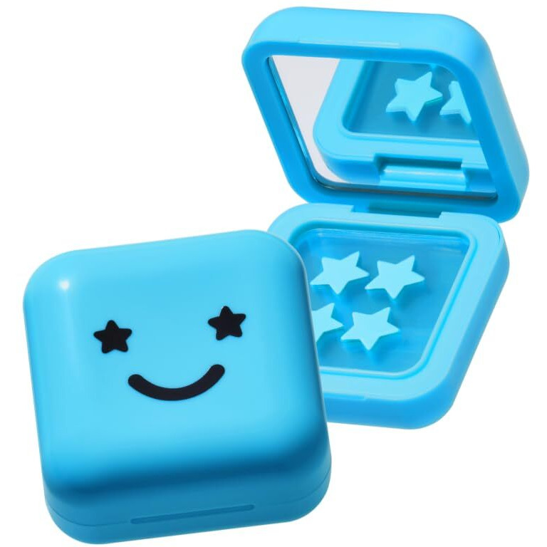 Starface Hydro-Star + Salicylic Acid Pimple Patches And Big Blue Compact, Helps Shrink And Soothe Deeper Spots, Cute Star Shape, Vegan, 32 Count