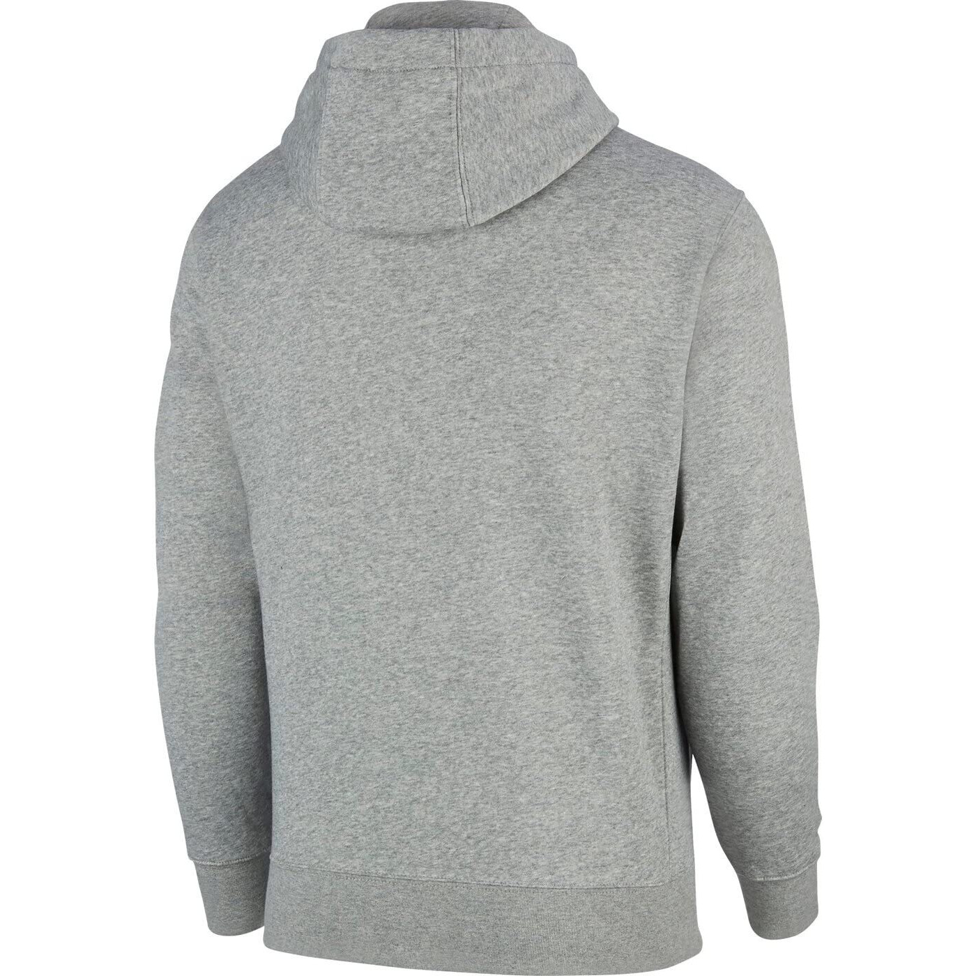 Nike Men's Sportswear Club Fleece Full Zip Hoodie, Fleece Zip-Up Hoodie Men, Dark Grey Heather/Mattelic Silver/White, M