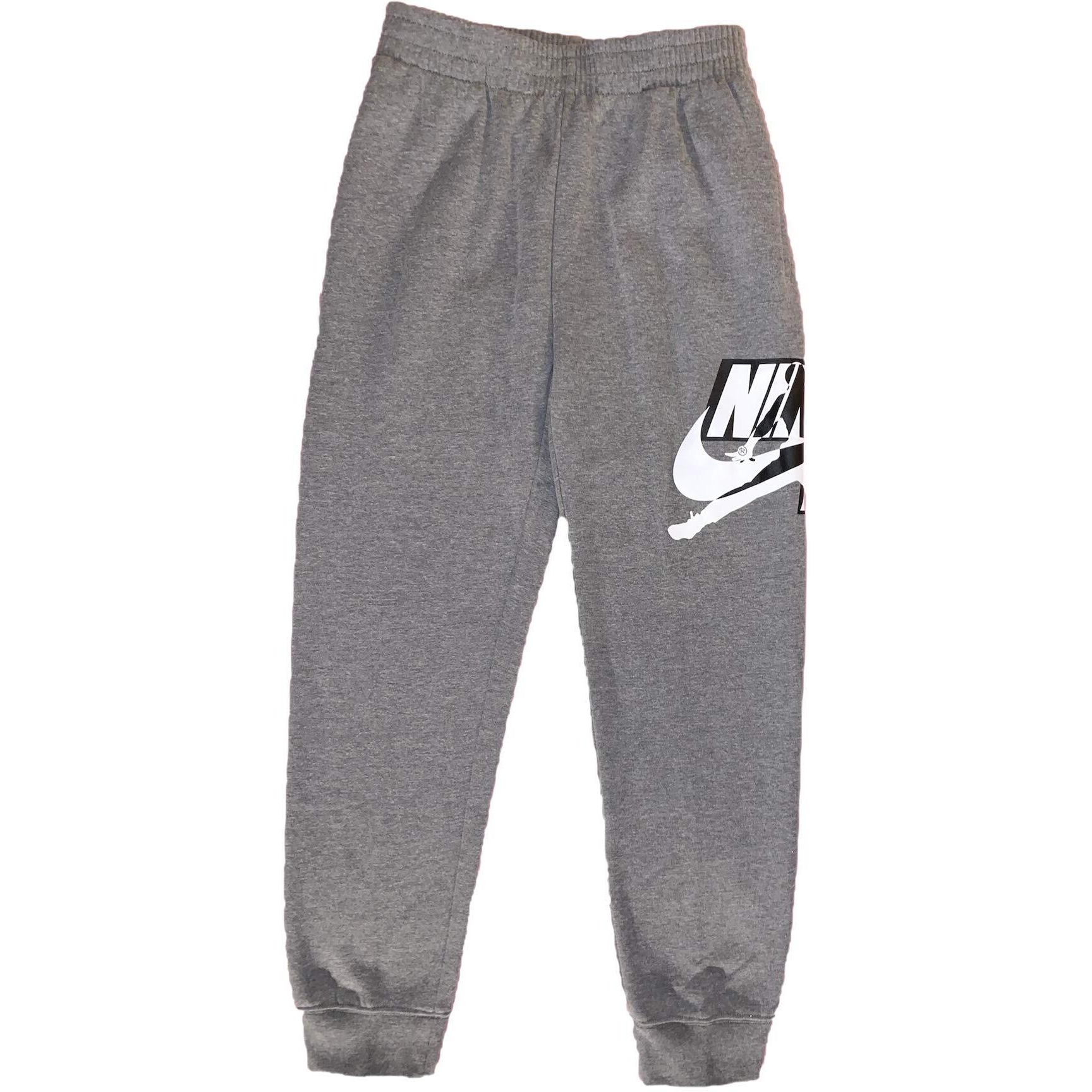 Jordan Boys Youth Classics Jogger Fleece Sweatpants Size M, L, Xl (Carbon Heather (95A434), Large)