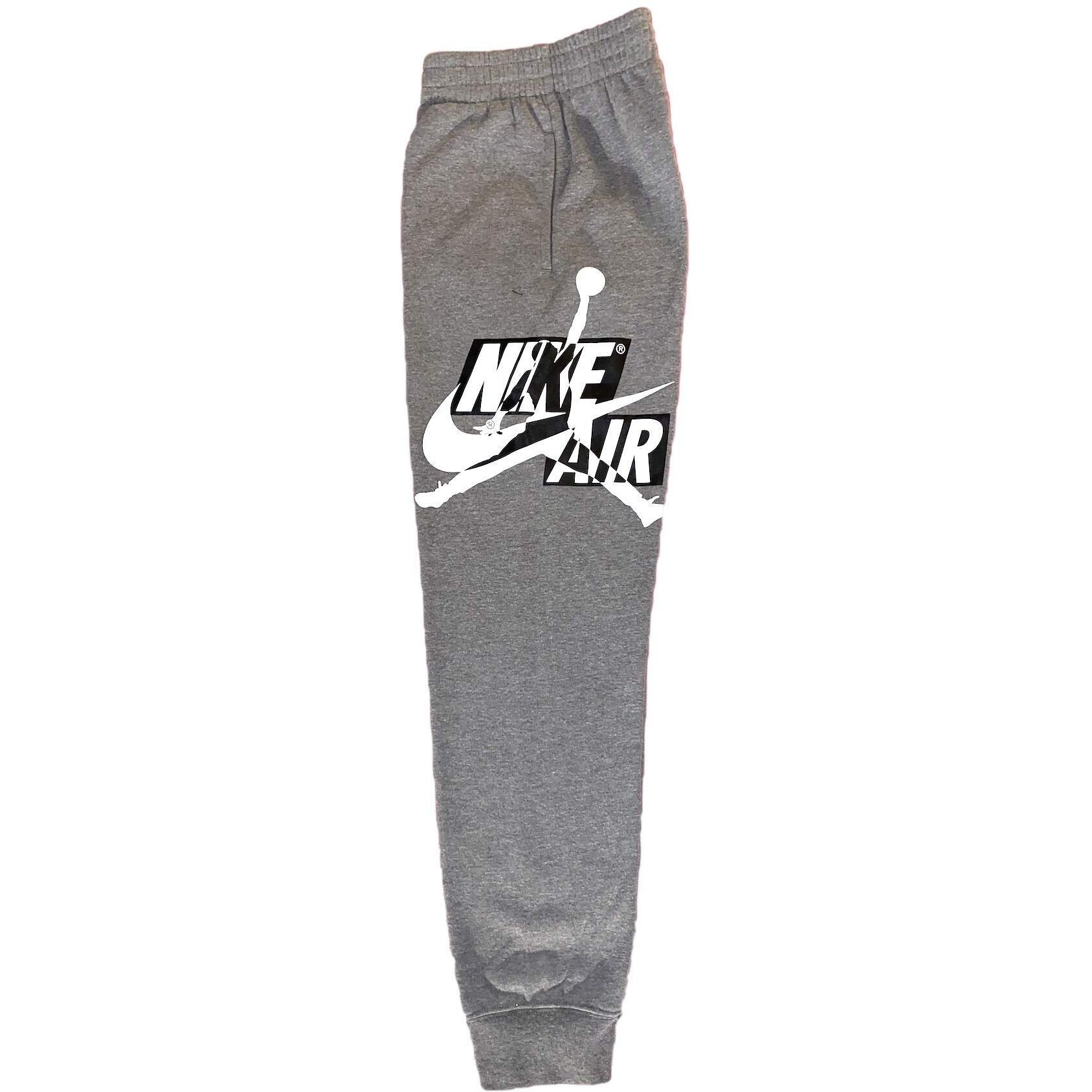 Jordan Boys Youth Classics Jogger Fleece Sweatpants Size M, L, Xl (Carbon Heather (95A434), Large)