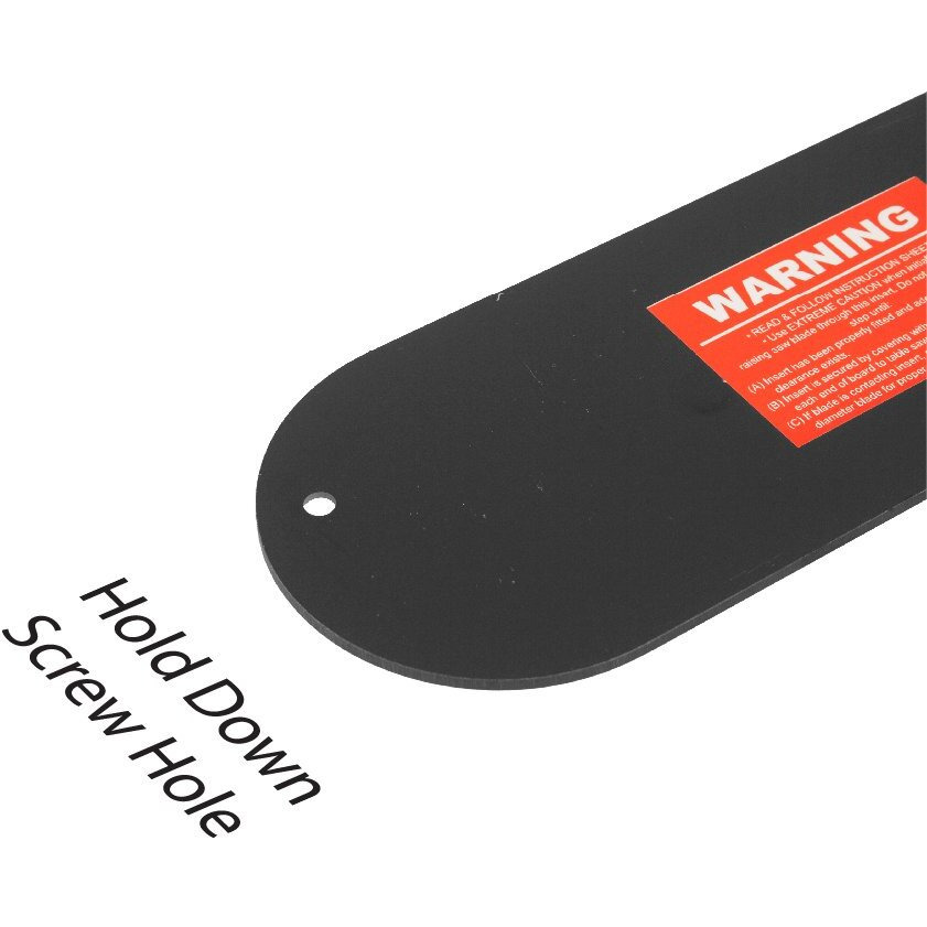Peachtree Woodworking Sears 9-10"" Flat End Zero Clearance Table Saw Insert Pw951 Approx Dims 12 In X 3-3/4 In X 1/8 In