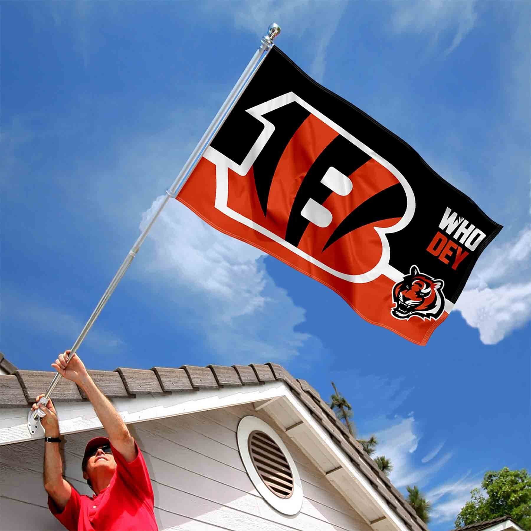Cincinnati Bengals Who Dey Flag Outdoor Indoor 3X5 Foot Banner