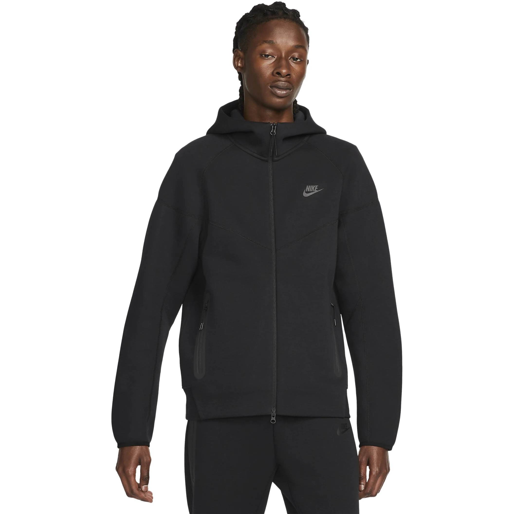 Nike Sportswear Tech Fleece Windrunner Men's Full-Zip Hoodie Size - Medium Black/Black