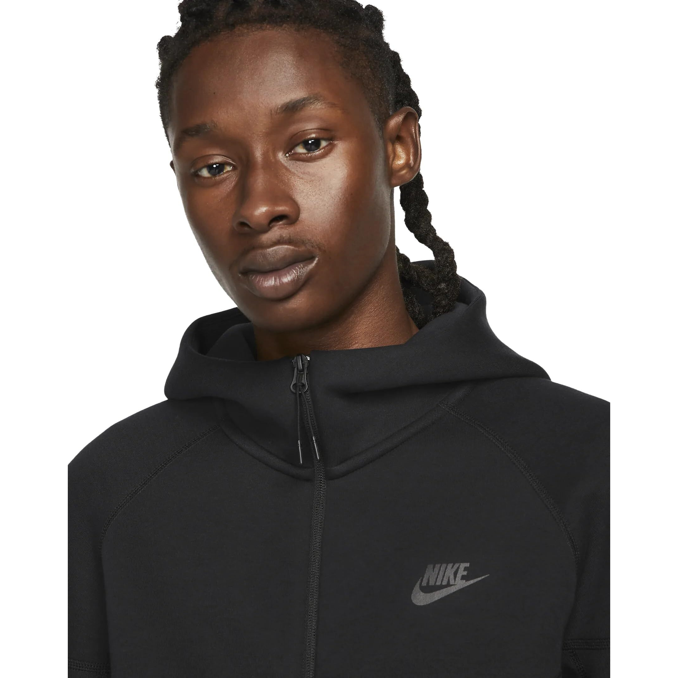 Nike Sportswear Tech Fleece Windrunner Men's Full-Zip Hoodie Size - Medium Black/Black