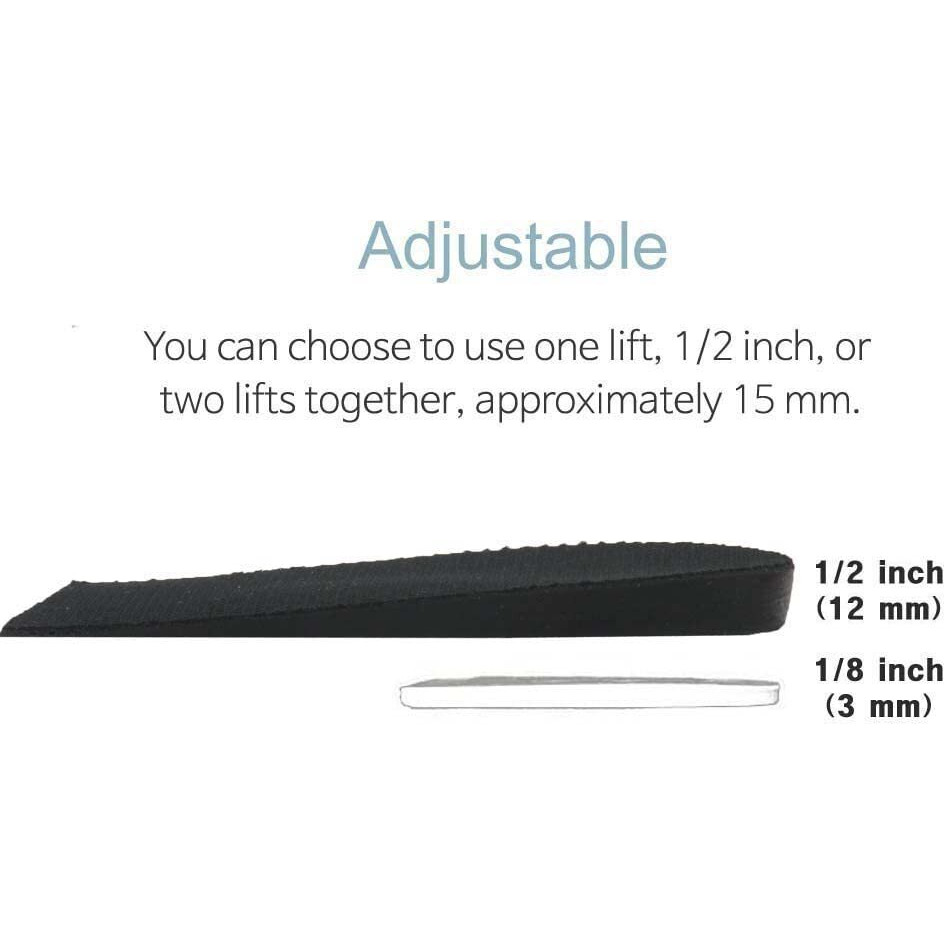 12Mm(1/2 Inch) Limb Leg Length Discrepancies Lld Heel Inserts Insoles (2 Medium Lefts)