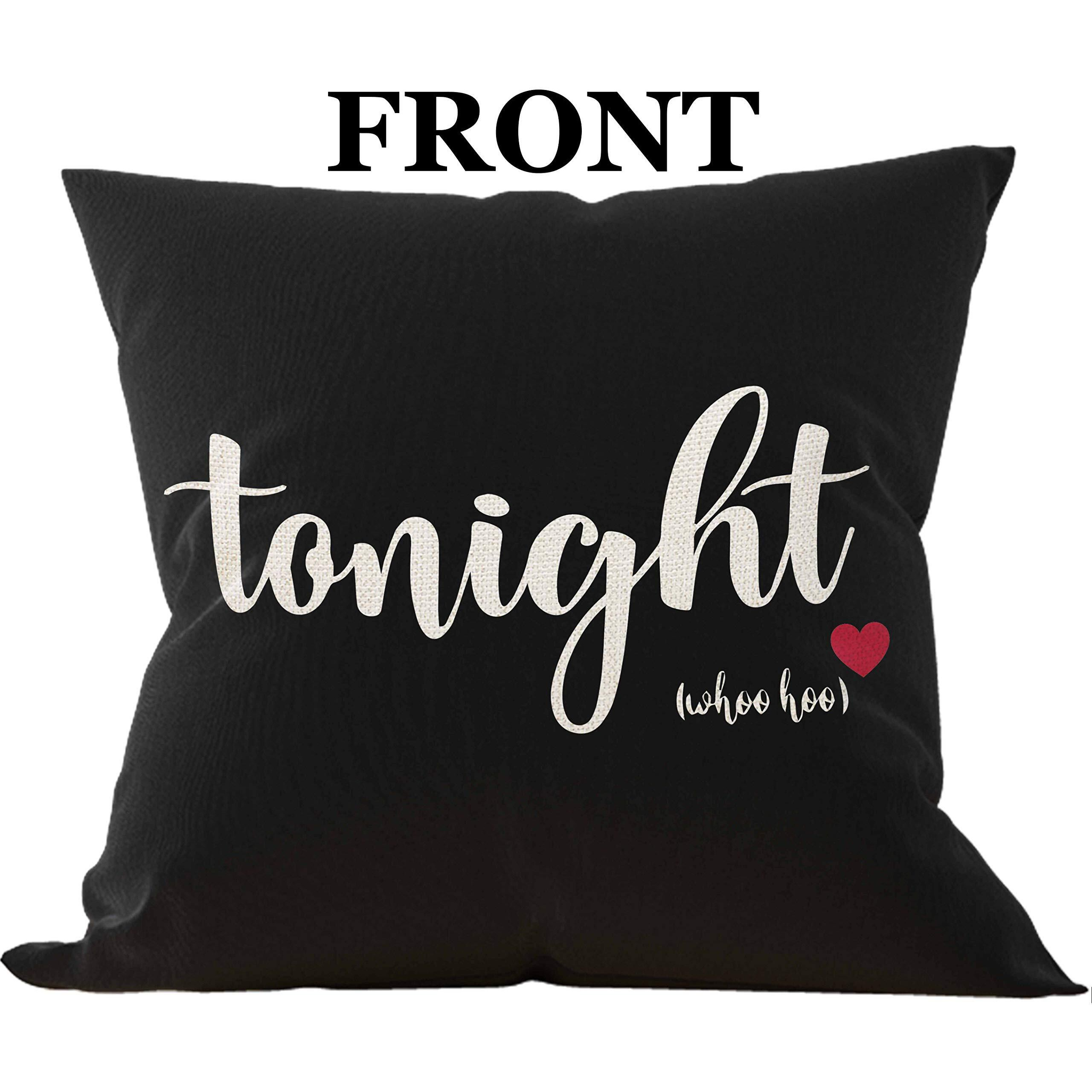 Bridal Shower Gift,Bridal Gift Pillows Covers 18X18,Bachelorette Gifts For Bride,Wedding Gifts For Bride,Clever Bridal Shower Gifts,Bridal Shower Gifts,Bachelorette Gifts For Bride Naughty(Black)