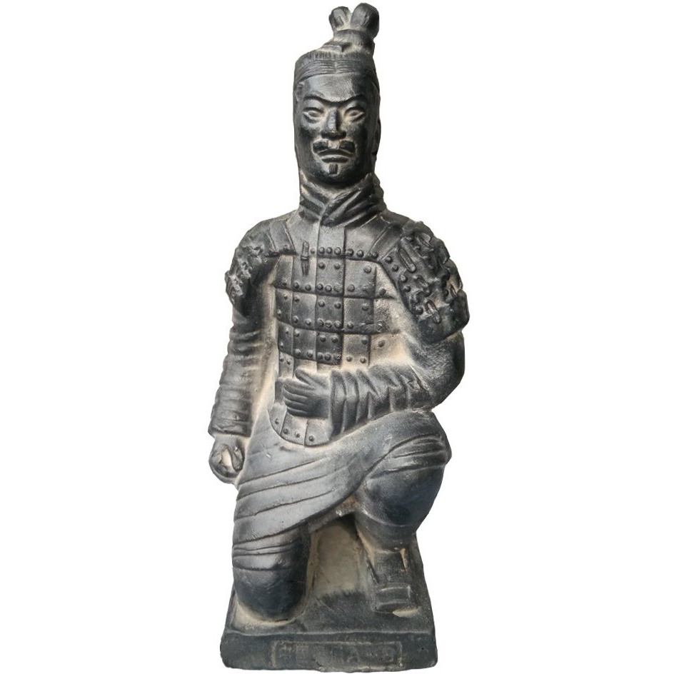 Tongma Terracotta Warriors, Ancient China Dynasty Qin Terracotta Warriors Statues Collectible Figurines Home Display Table Display Gift Multi Presentation (Kneeling Archer)