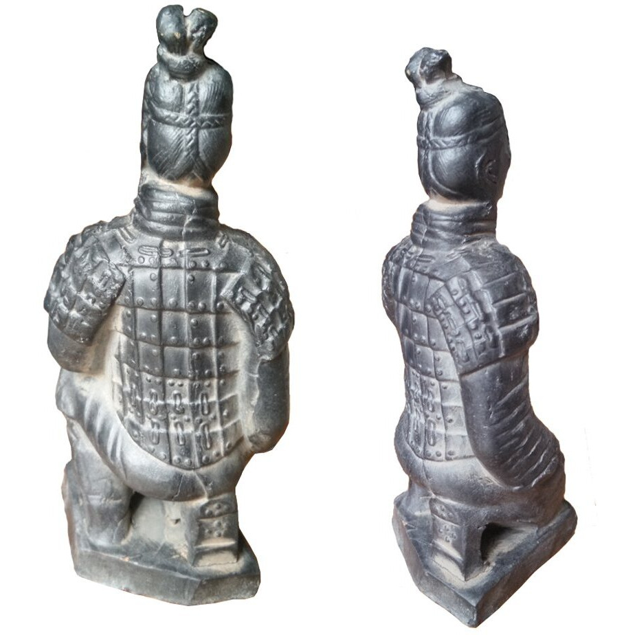 Tongma Terracotta Warriors, Ancient China Dynasty Qin Terracotta Warriors Statues Collectible Figurines Home Display Table Display Gift Multi Presentation (Kneeling Archer)