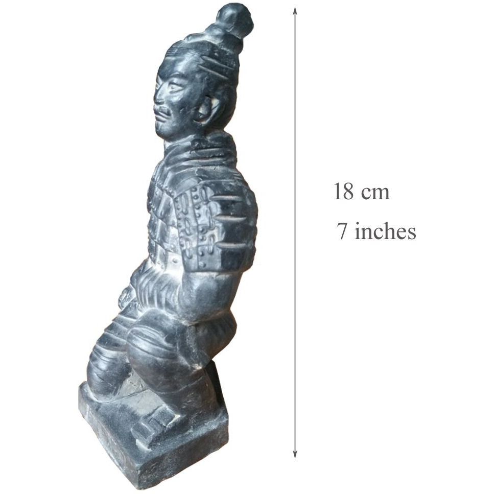 Tongma Terracotta Warriors, Ancient China Dynasty Qin Terracotta Warriors Statues Collectible Figurines Home Display Table Display Gift Multi Presentation (Kneeling Archer)