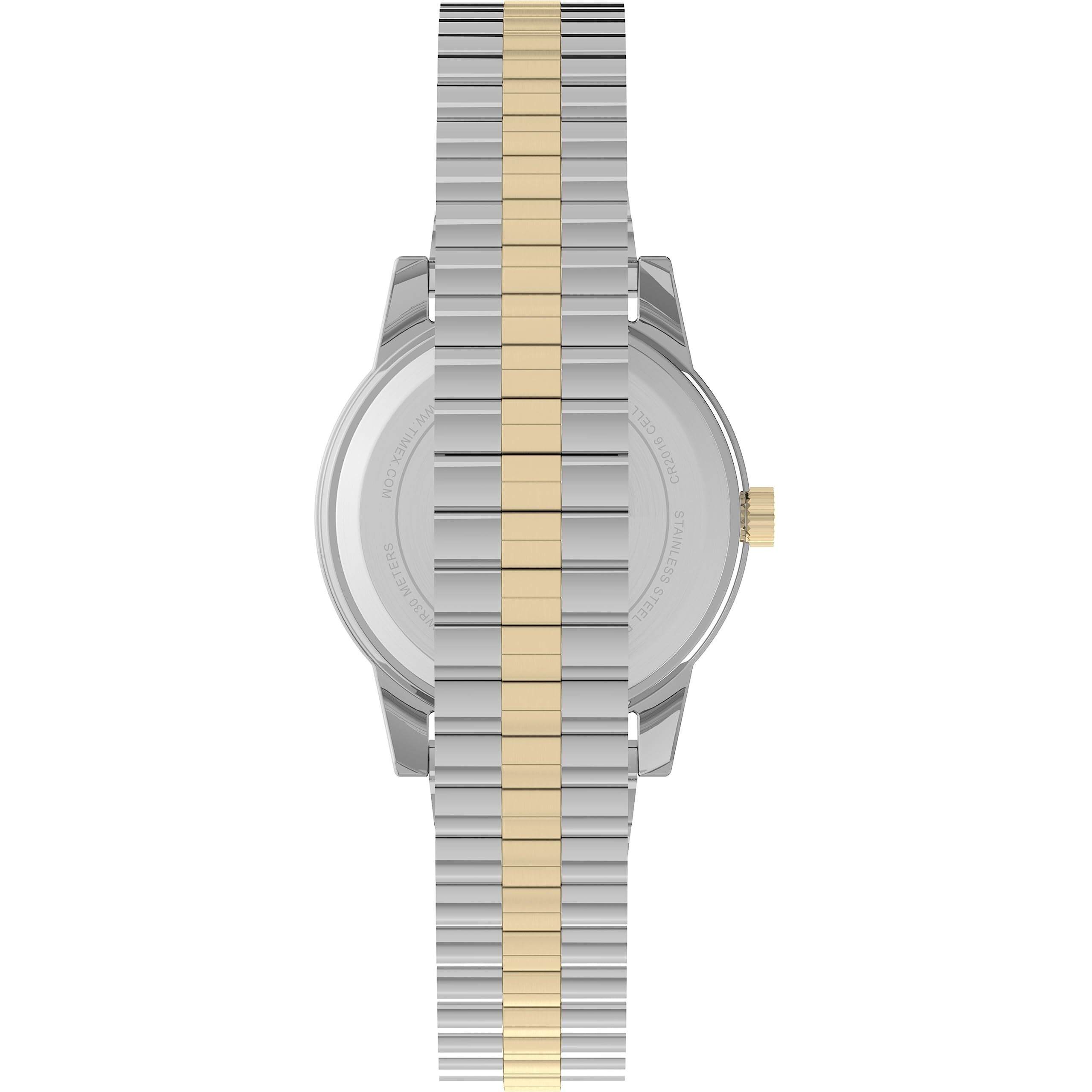 Timex Women's T2M828 Essex Avenue Two-Tone Stainless Steel Expansion Band Watch