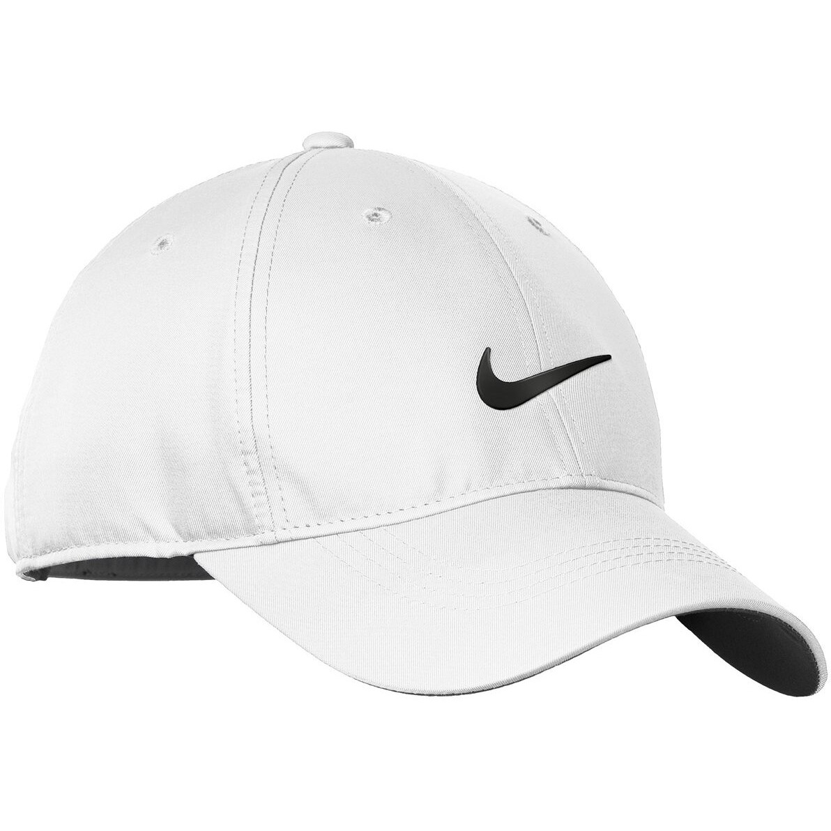 Nike Standard Golf Cap, White, Adjustable, One Size