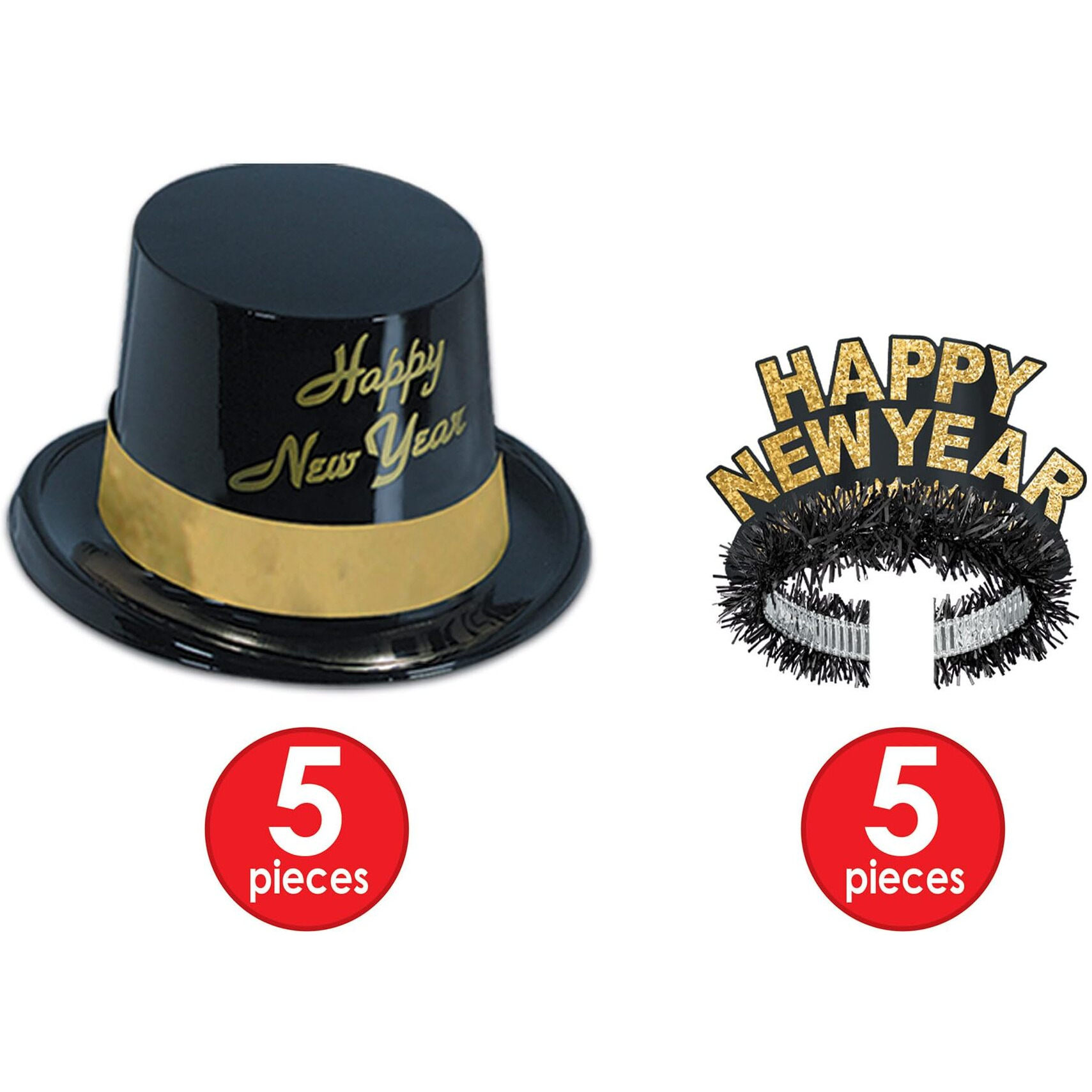 Beistle 88780Nrbkg 1-Pack Decorative Legacy Party Assortments For 10 People, Gold