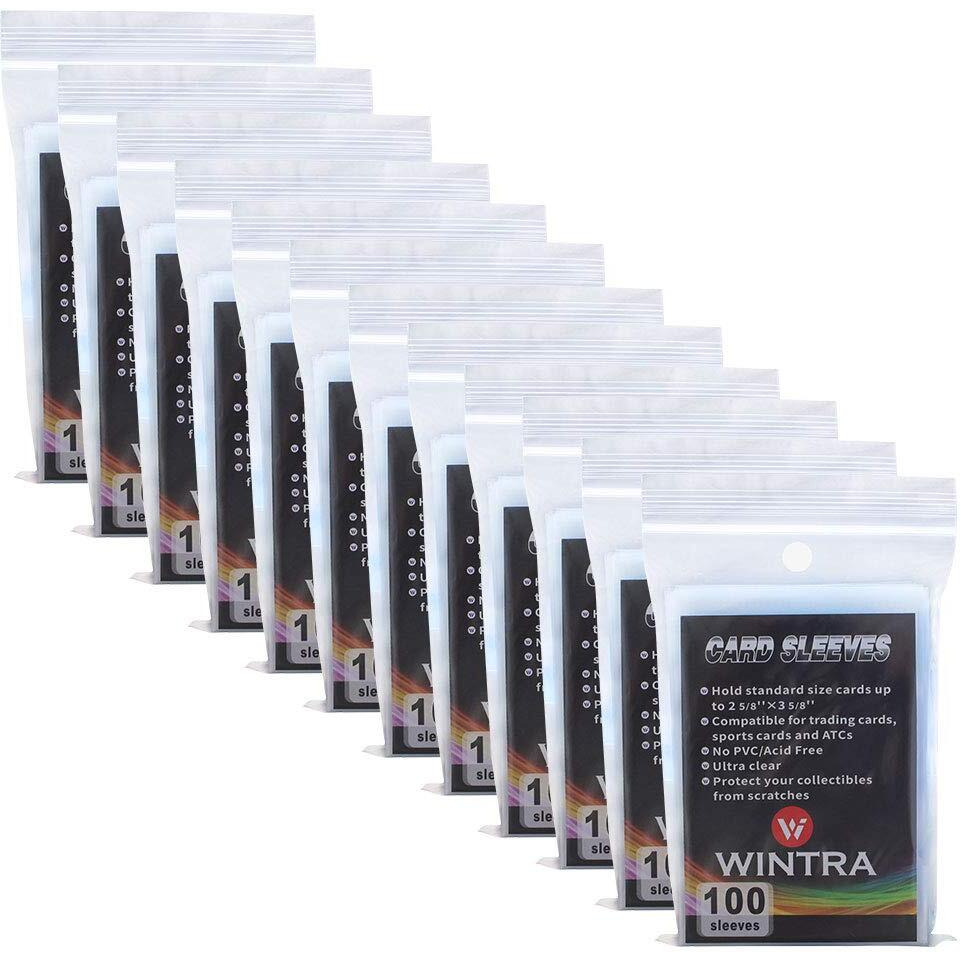 Wintra Ultra Clear Penny Card Sleeves,2-5/8 X 3-5/8'' Soft Card Protectors For Baseball Cards And Other Sports Cards (1200 Count)