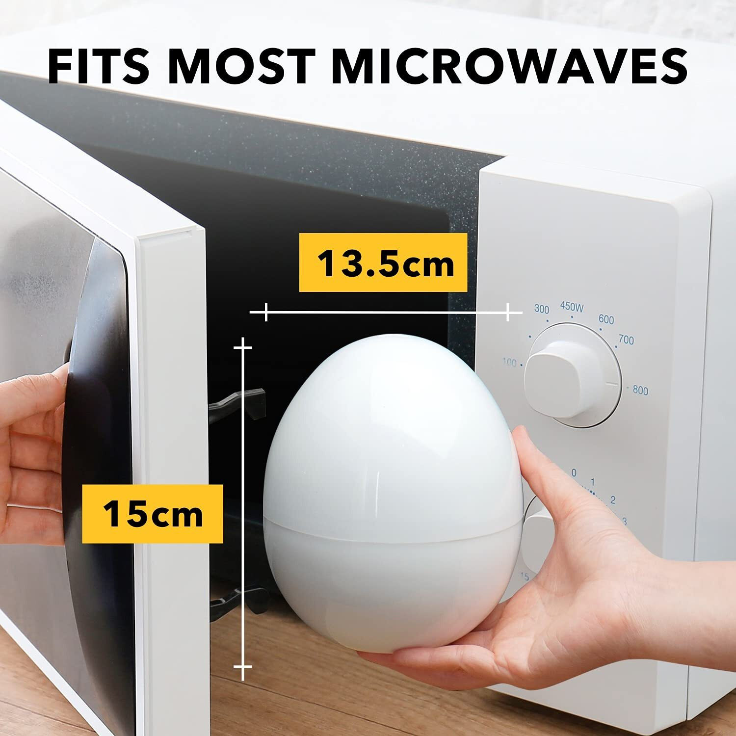 Eggfecto Egg Cooker For Microwave - 4 Egg Capacity Microwave Egg Cooker For Hard Boiled Eggs | Food-Grade Soft, Medium And Hard Boiled Egg Cooker | Easy To Use Rapid Egg Boiler For Hard Boiled Eggs
