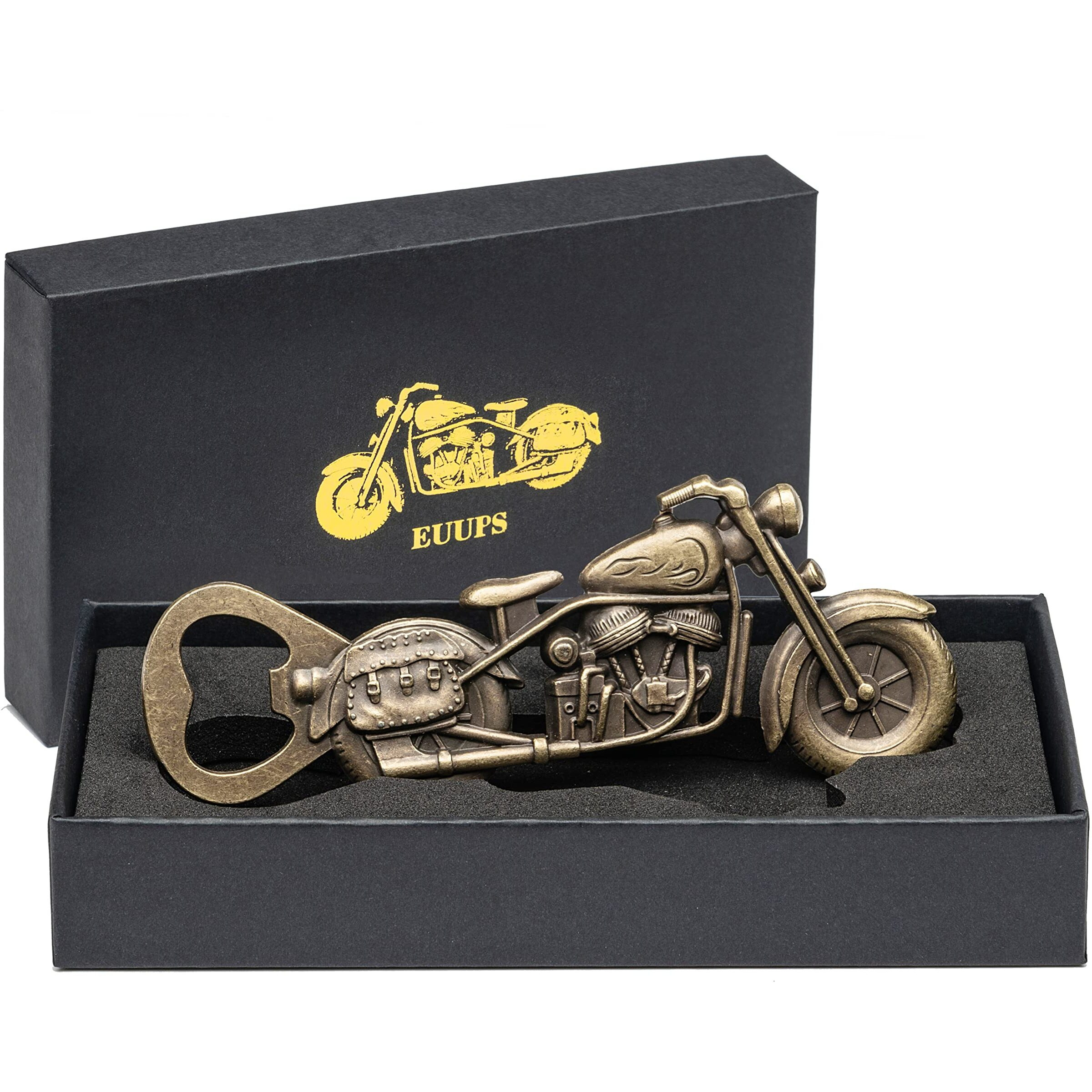 Unique Motorcycle Beer Gifts For Men Vintage Motorcycle Bottle Opener, Fathers Day Gift Birthday Christmas Gift For Him Dad Husband Grandpa Boyfriend