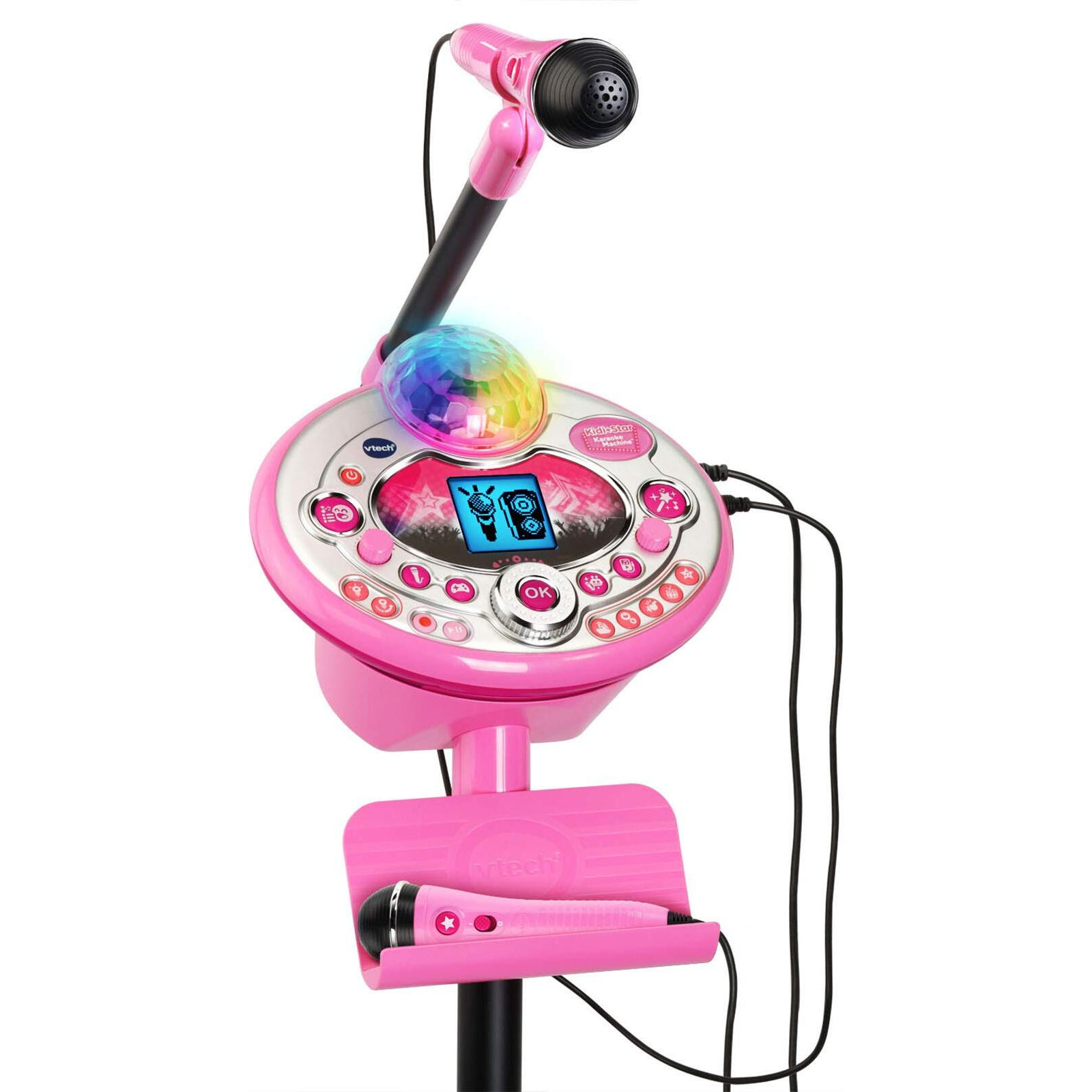 Vtech Kidi Star Karaoke Machine Deluxe, 2 Microphones With Ac Adapter, Pink