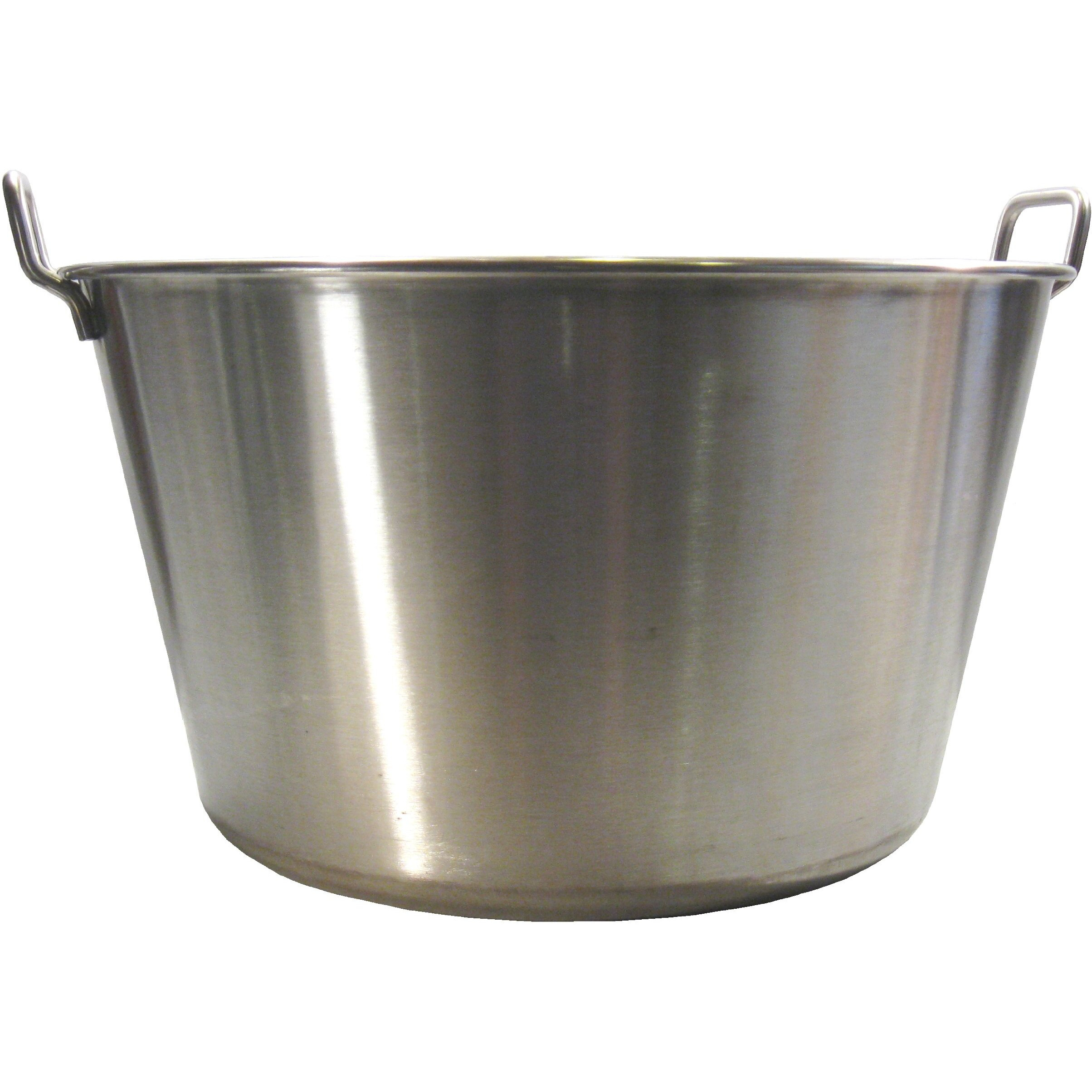 Cazo Grande Para Carnitas Extra Large 21"" Inch Stainless Steel Heavy Duty Acero Inoxidable Wok Comal Fry
